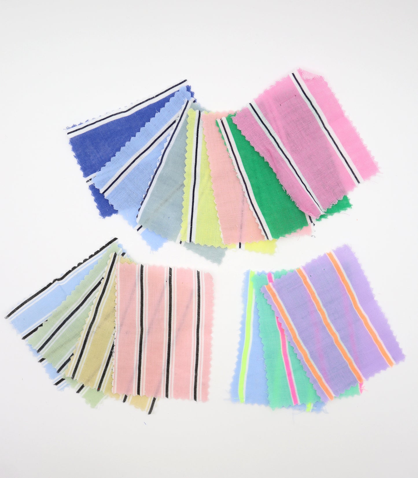 【25SS-478】カラフル太ピッチストライプWガーゼ /0.5yあたり=~730円