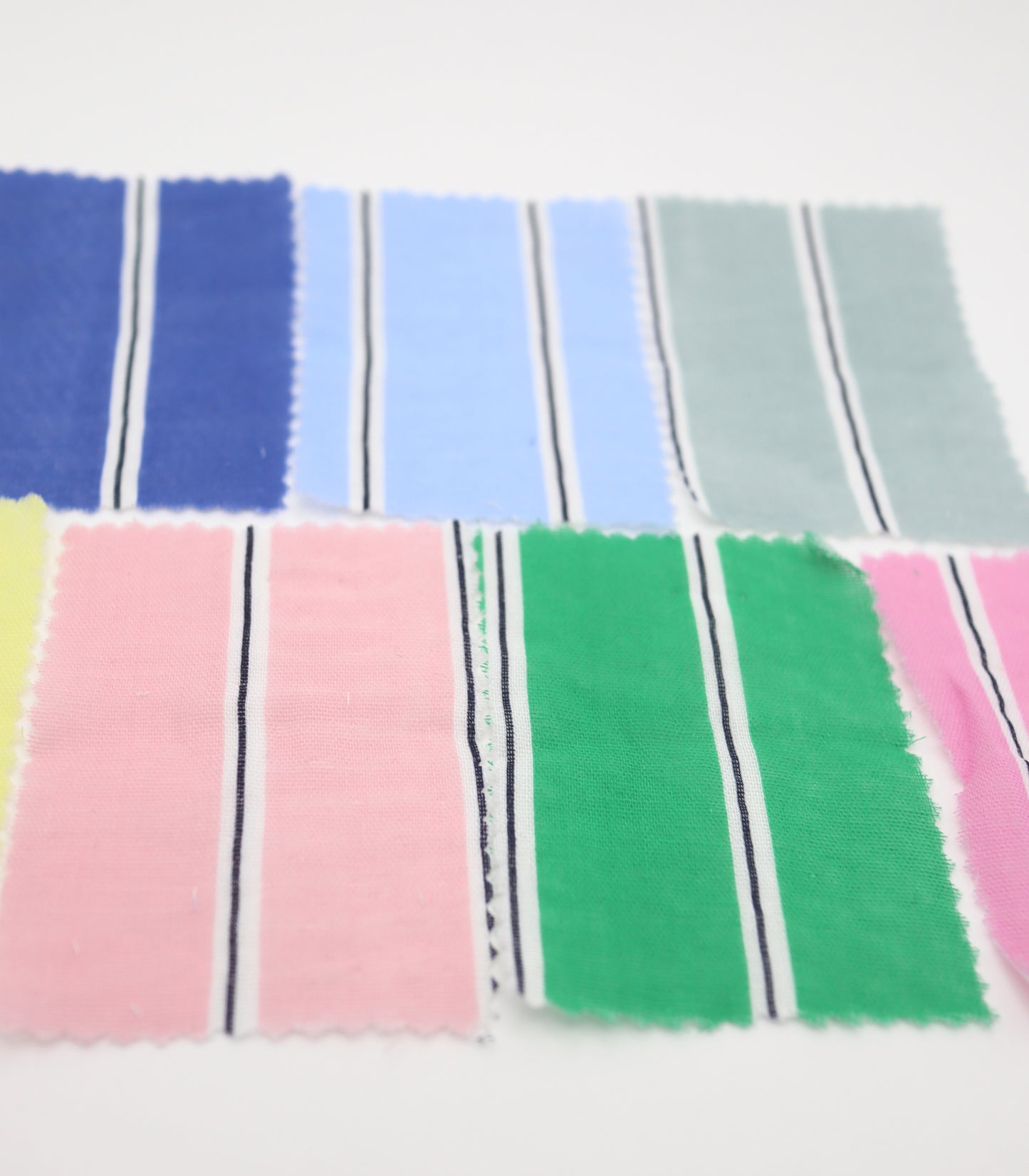 【25SS-478】カラフル太ピッチストライプWガーゼ /0.5yあたり=~730円