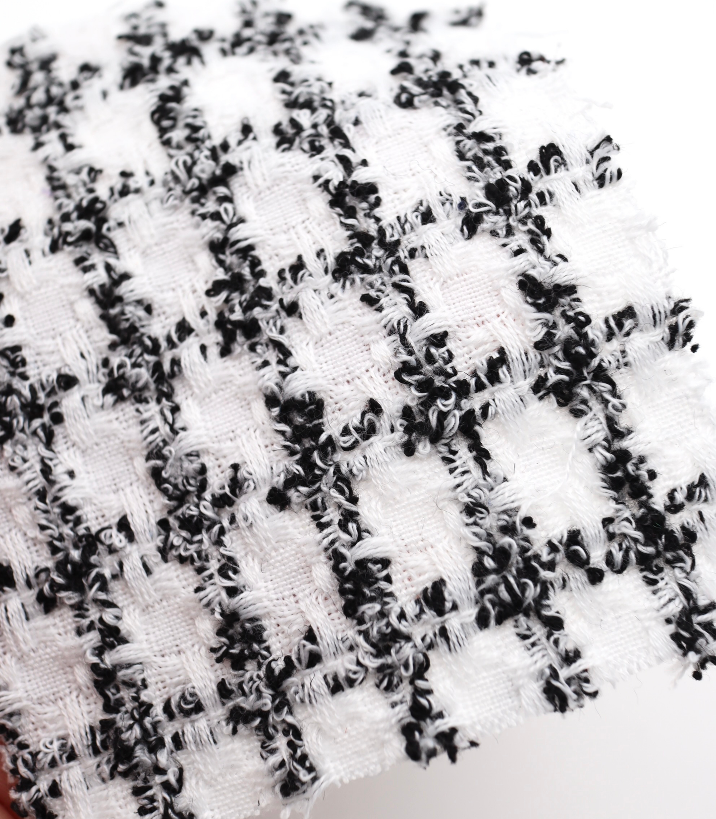 【25SS-432】ループヤーンミックスチェックツイード /0.5yあたり=~1145円