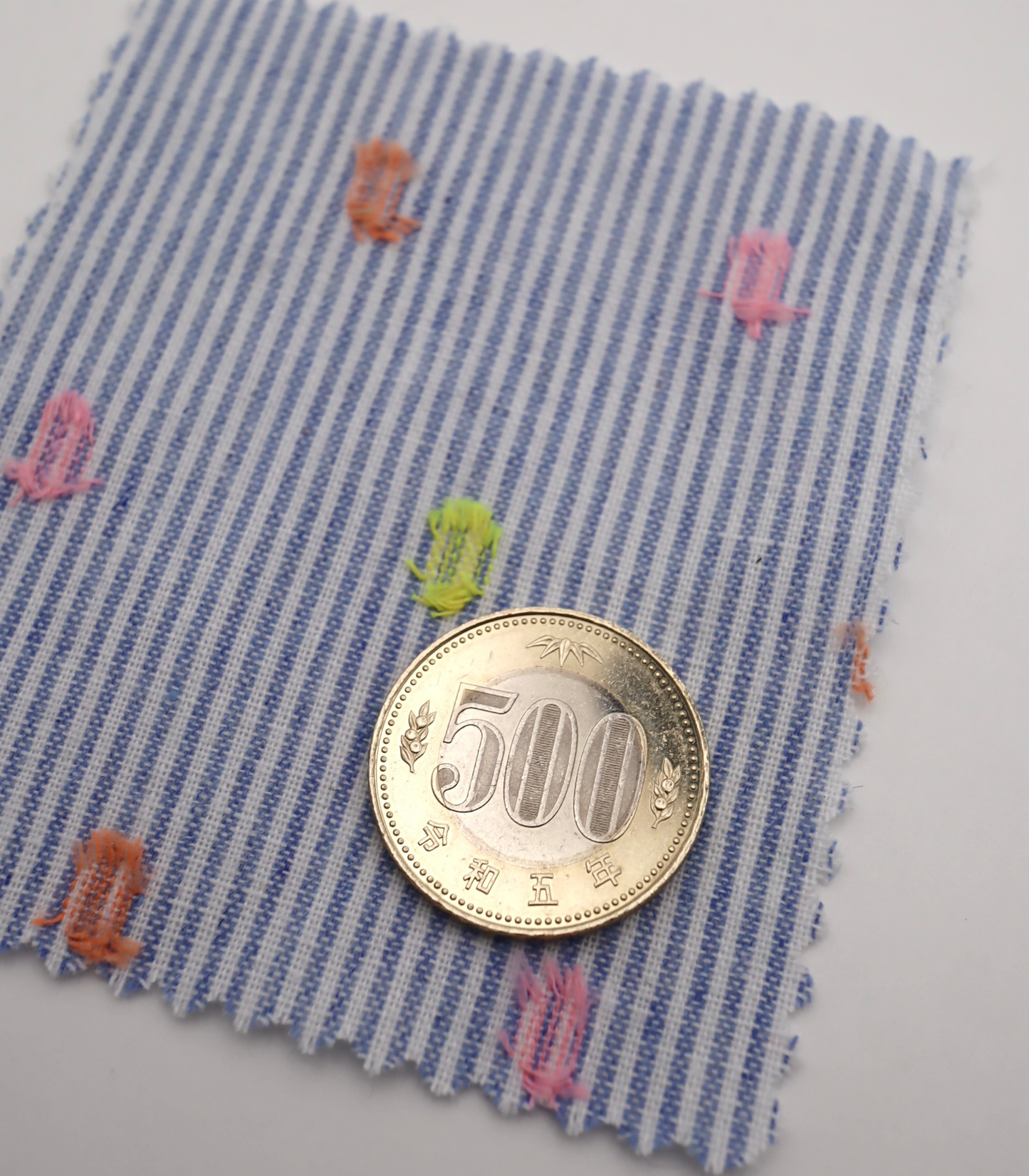 【25SS-324】カラフルカットドビードット×先染めギンガムチェックorストライプ /0.5yあたり=~ 645円