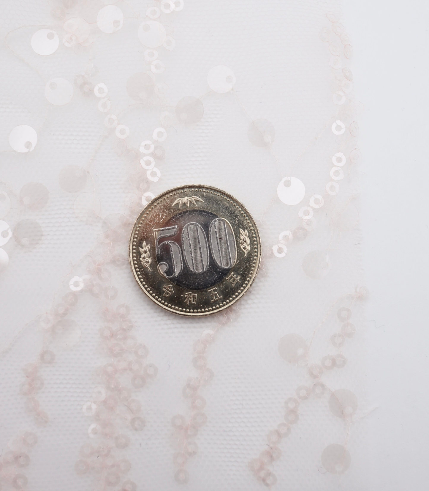 【25SS-383】スパンコール刺繍チュール /0.5yあたり=~1670円