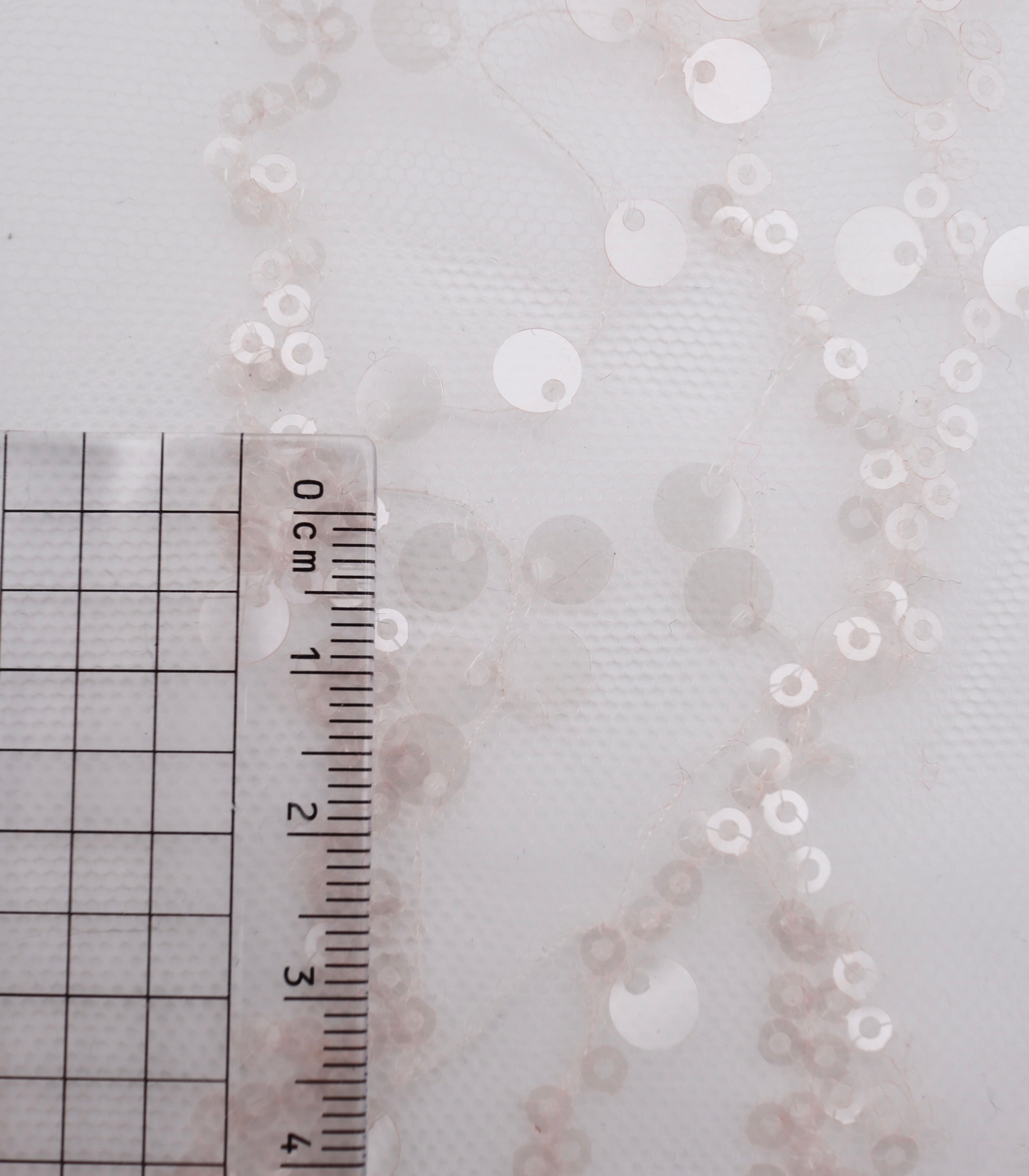 【25SS-383】スパンコール刺繍チュール /0.5yあたり=~1670円