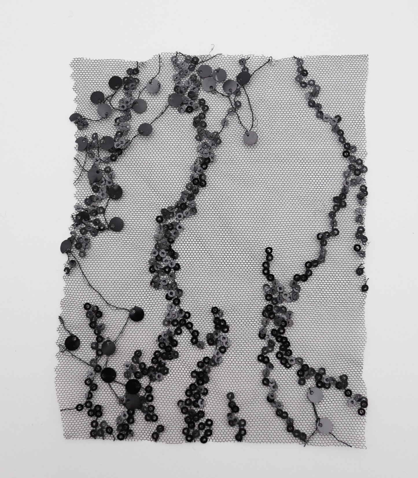 【25SS-383】スパンコール刺繍チュール /0.5yあたり=~1670円