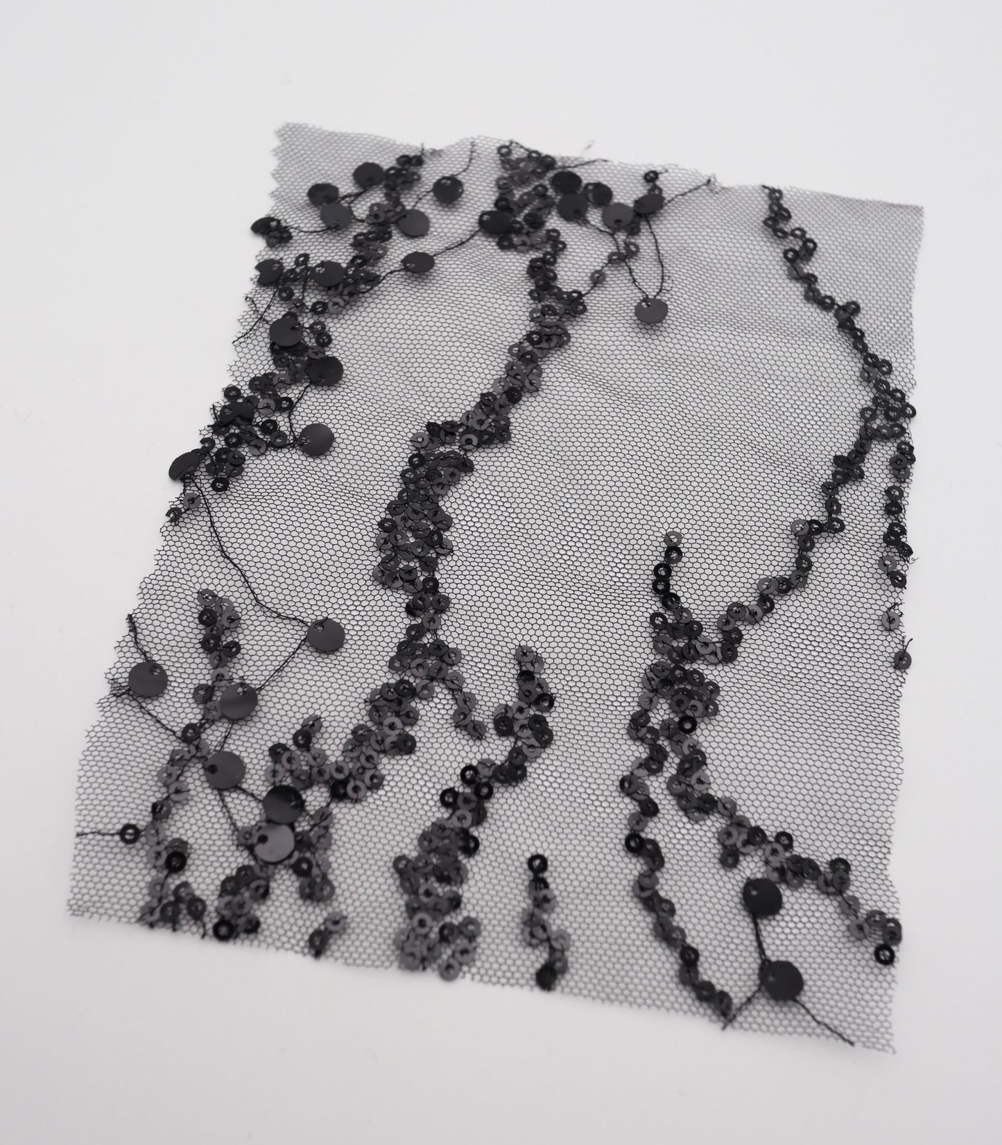 【25SS-383】スパンコール刺繍チュール /0.5yあたり=~1670円