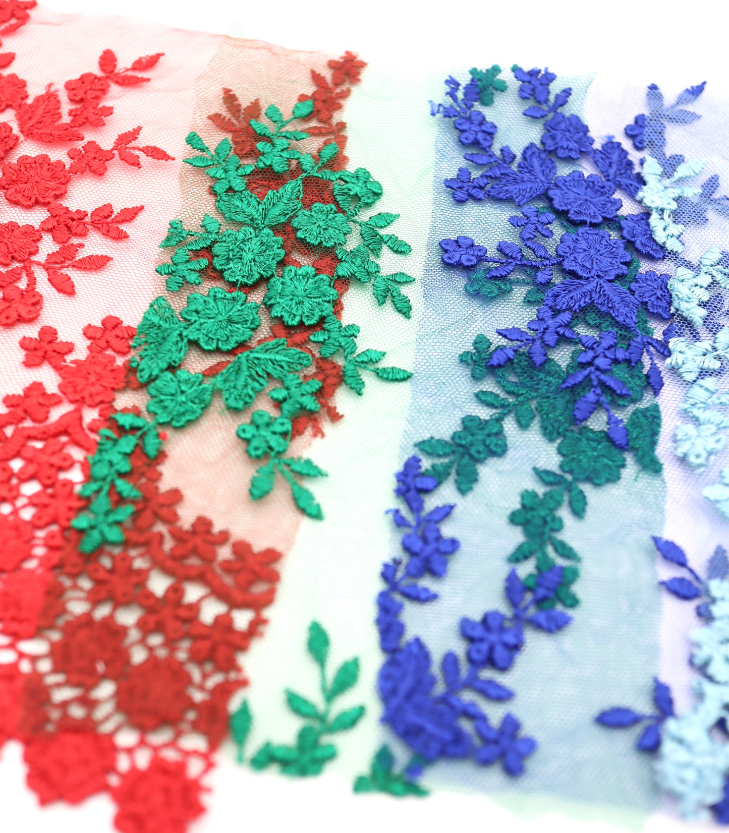 【25SS-387】スカラップ刺繍チュールレース /0.5yあたり=~1800円