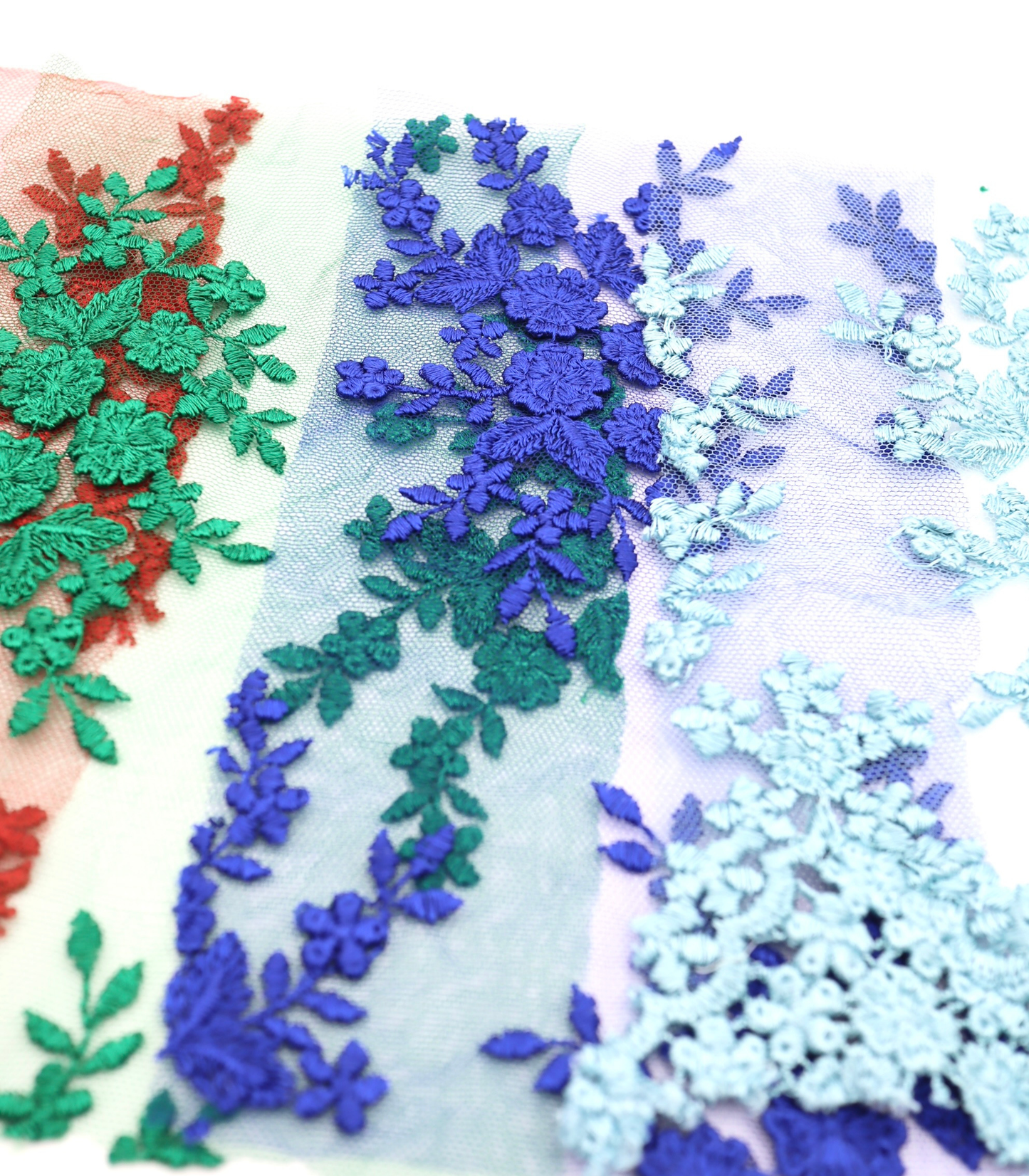 【25SS-387】スカラップ刺繍チュールレース /0.5yあたり=~1800円