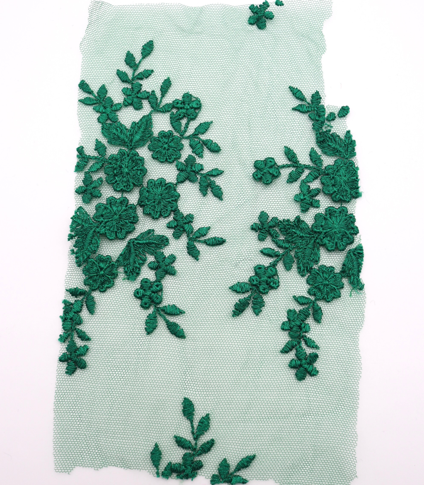 【25SS-387】スカラップ刺繍チュールレース /0.5yあたり=~1800円
