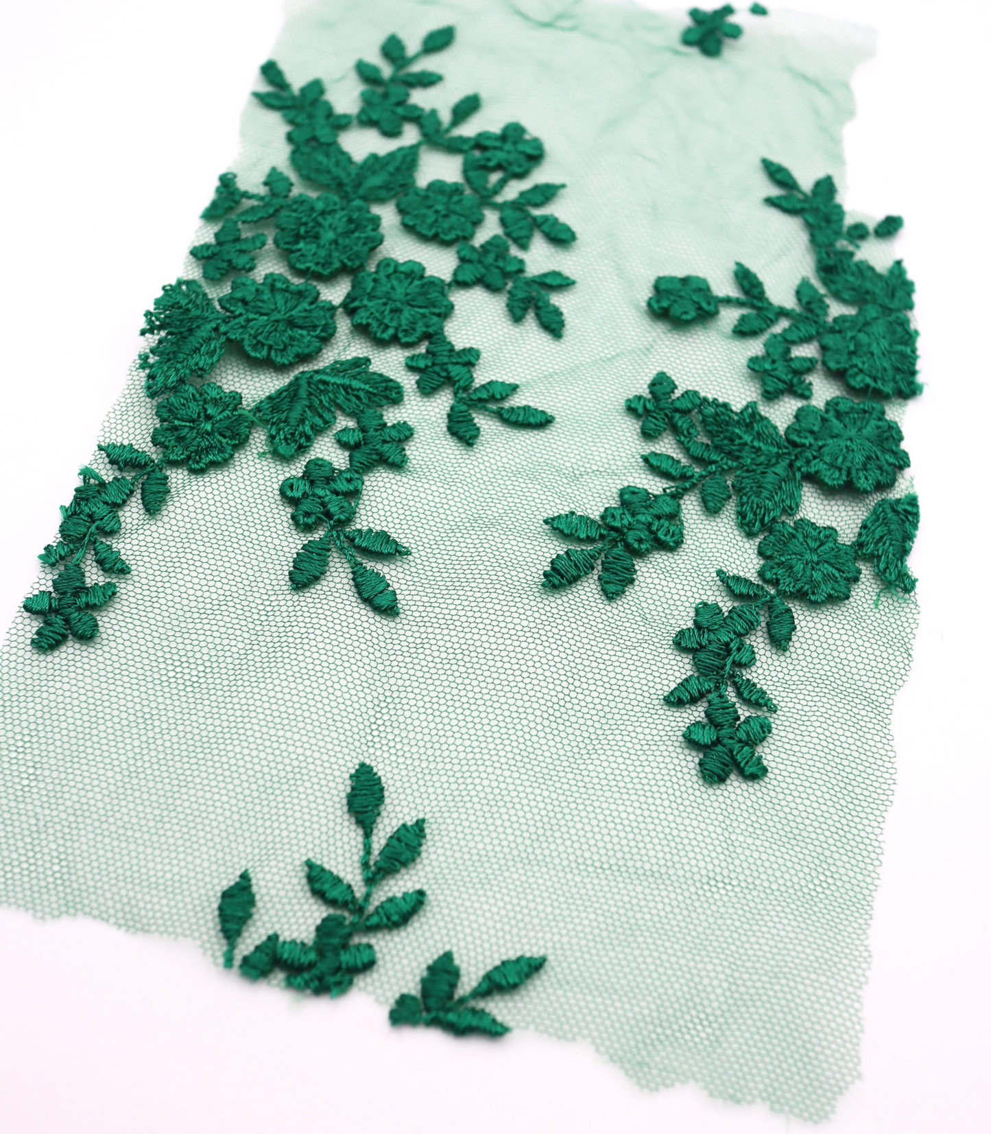 【25SS-387】スカラップ刺繍チュールレース /0.5yあたり=~1800円