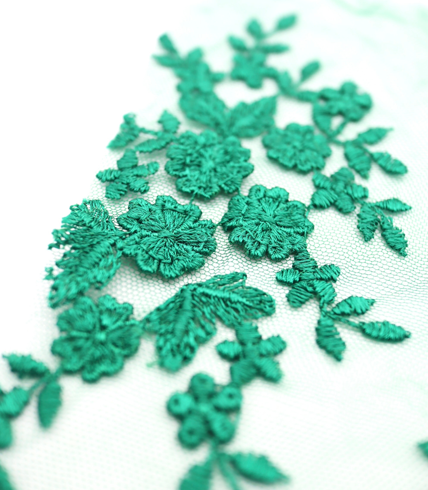 【25SS-387】スカラップ刺繍チュールレース /0.5yあたり=~1800円