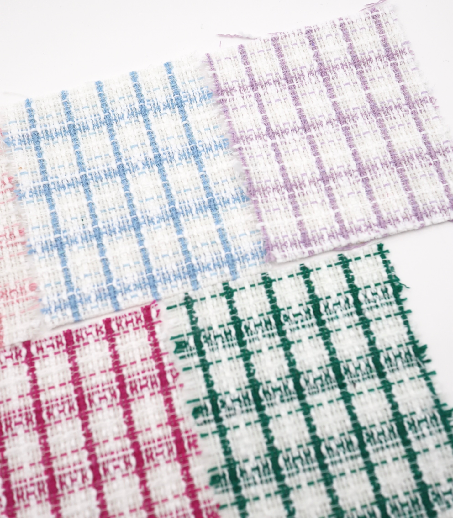 【25SS-431】先染めチェックミックスヤーンツイード /0.5yあたり=~1010円
