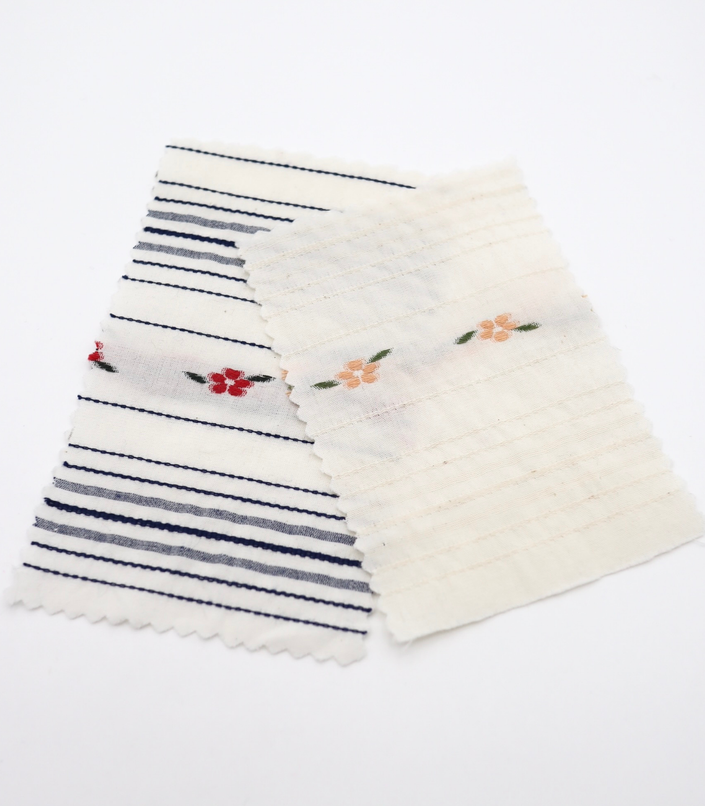 【25SS-443】フラワー×ランダムボーダー刺繍ローン /0.5yあたり=~925円