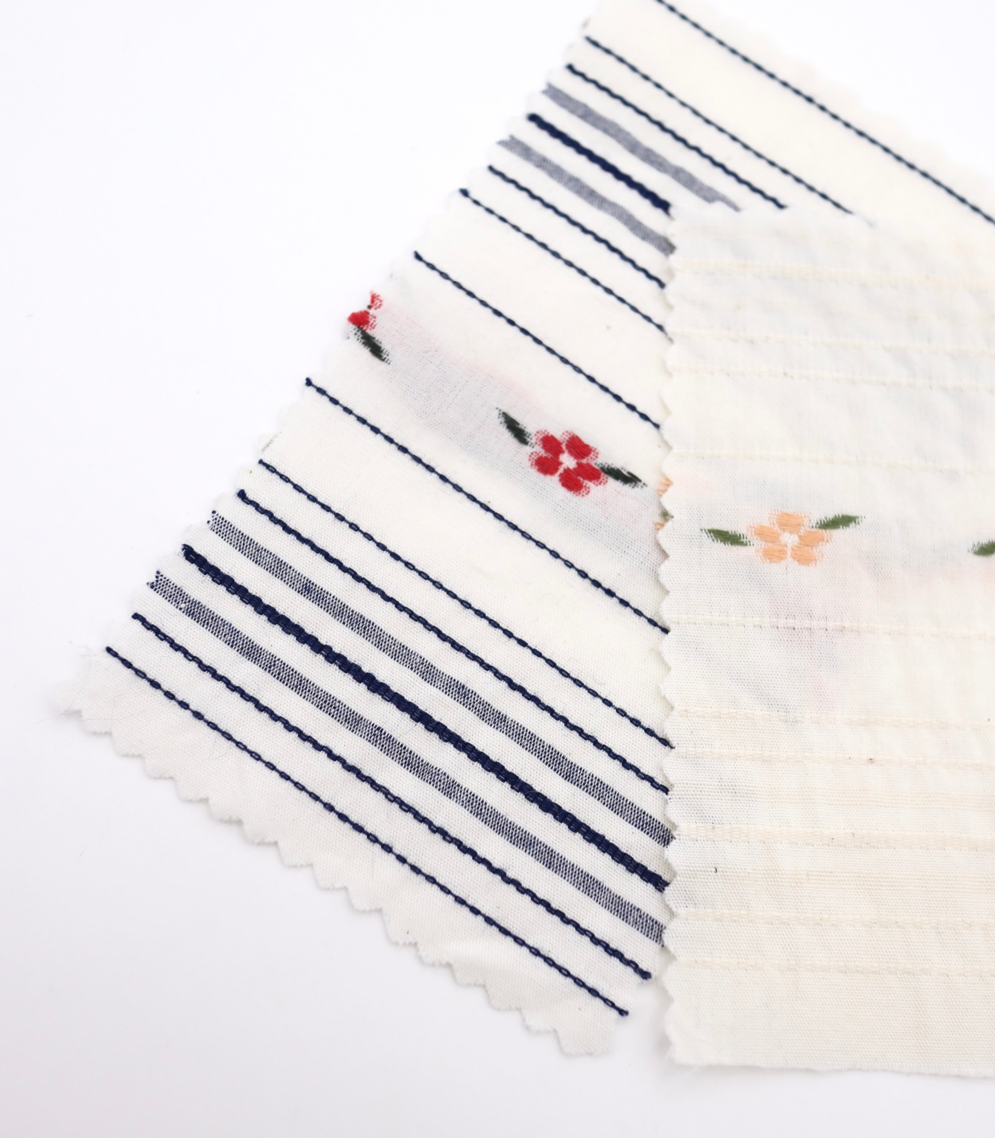 【25SS-443】フラワー×ランダムボーダー刺繍ローン /0.5yあたり=~925円
