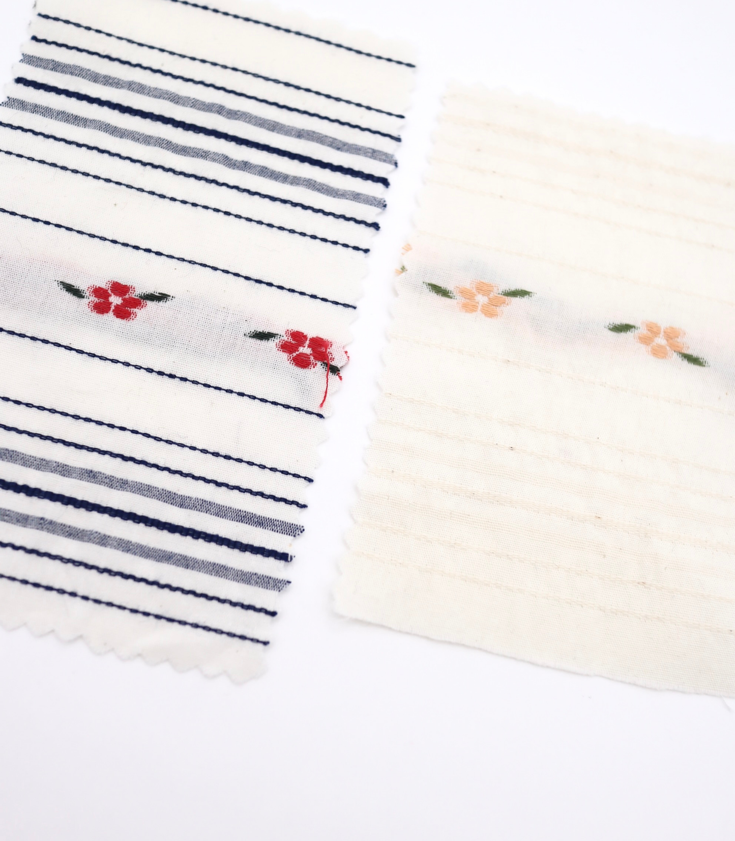 【25SS-443】フラワー×ランダムボーダー刺繍ローン /0.5yあたり=~925円