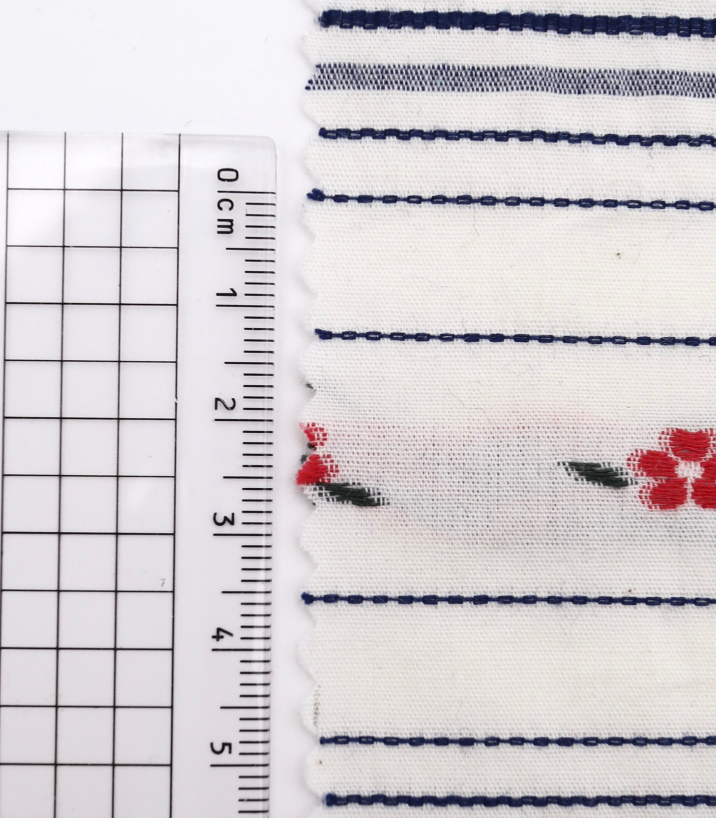 【25SS-443】フラワー×ランダムボーダー刺繍ローン /0.5yあたり=~925円