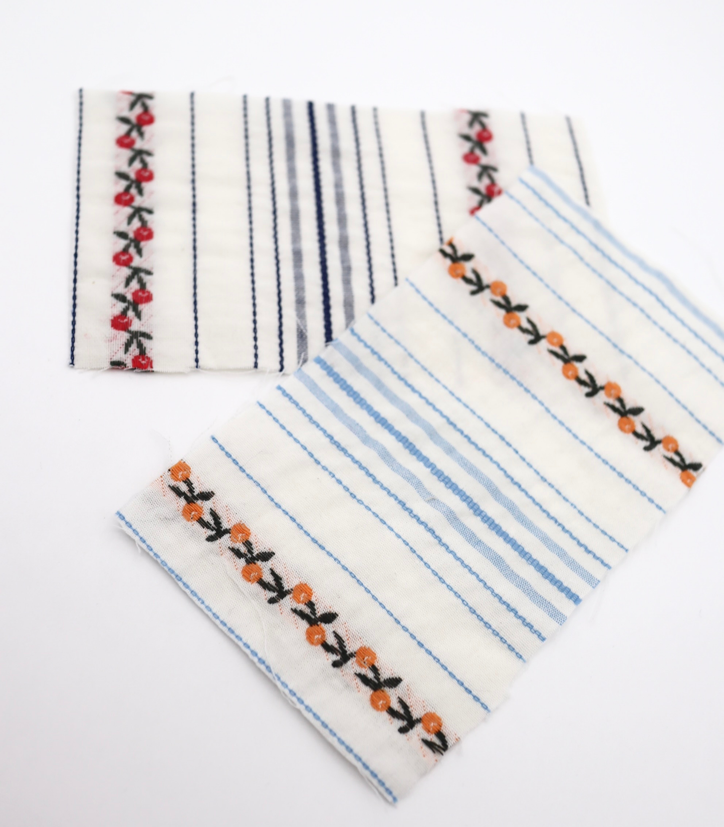 【25SS-442】フラワー×ランダムボーダー刺繍ローン /0.5yあたり=~925円