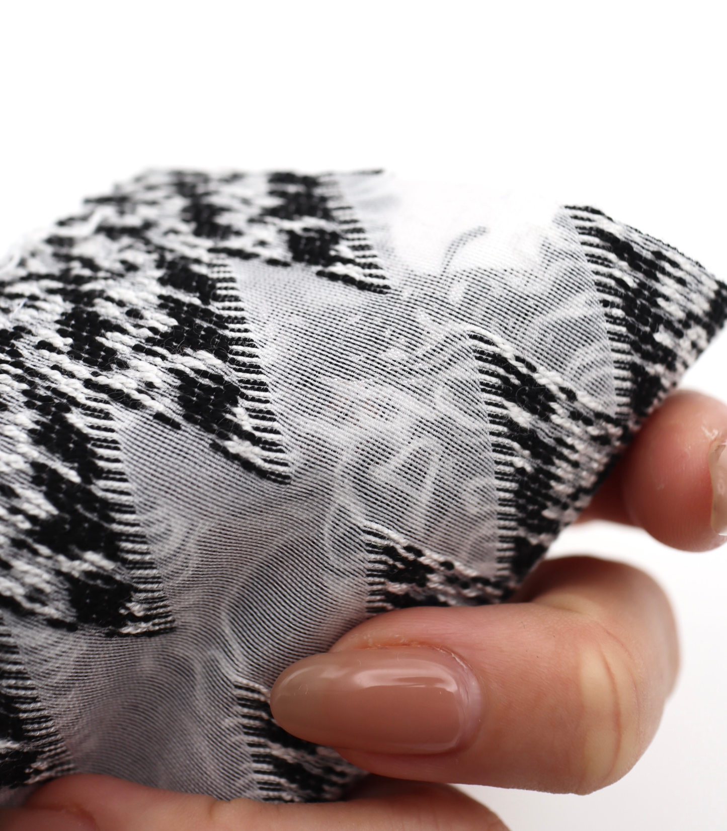 【25SS-062】フリンジジャガードツイード /0.5yあたり=~1400円