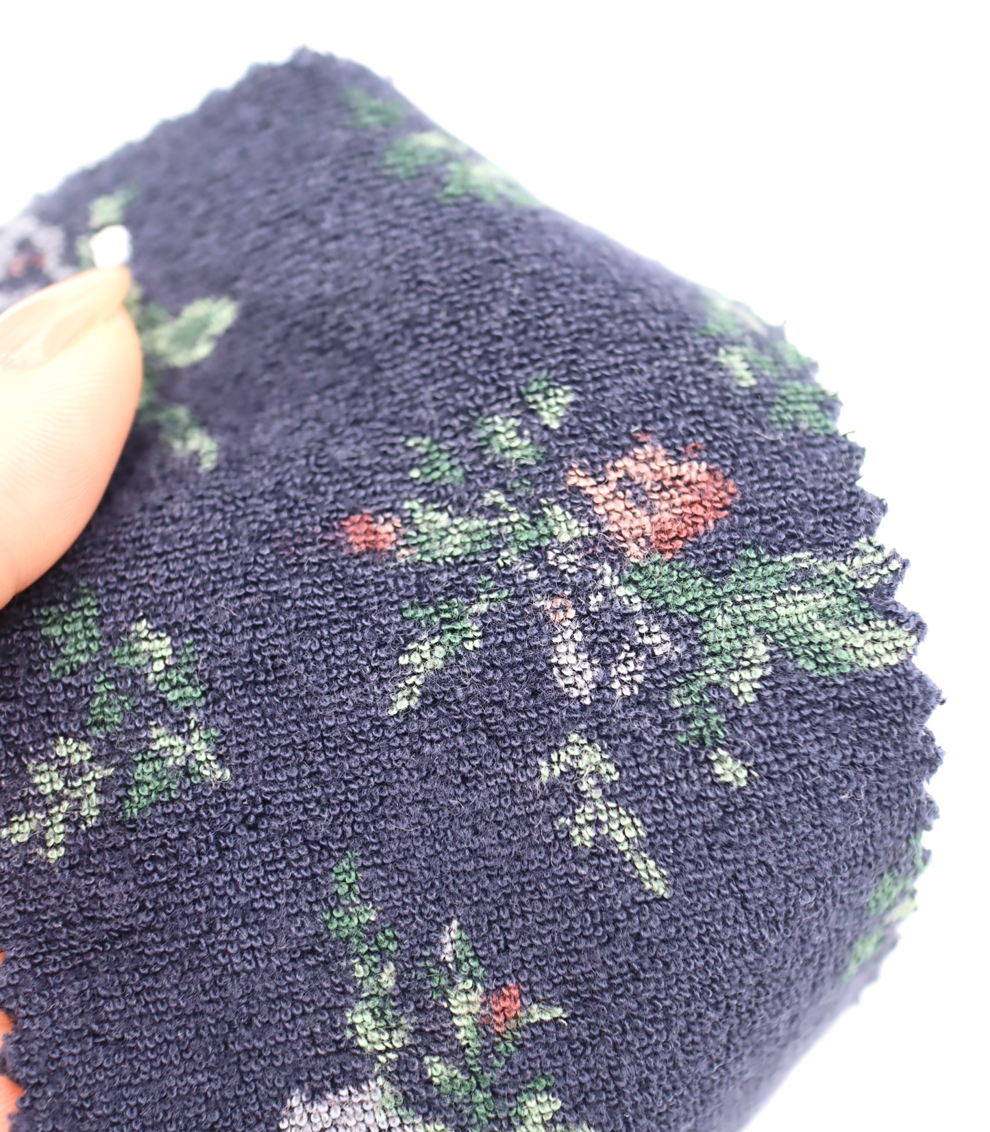 【25SS-418】花柄プリントパイル /0.5yあたり=~1140円