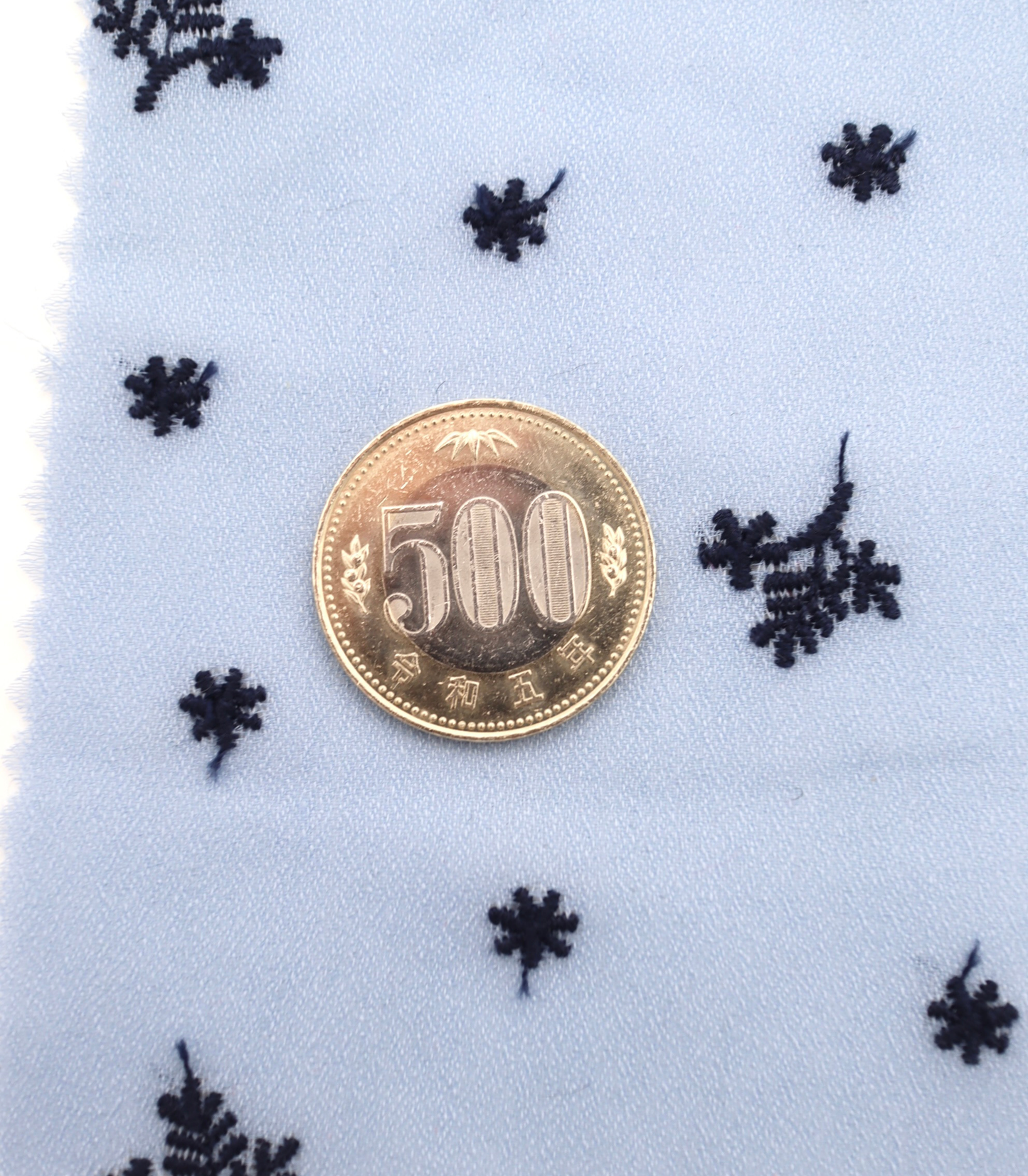 【25SS-452】草木柄刺繍ジョーゼット /0.5yあたり=~1155円