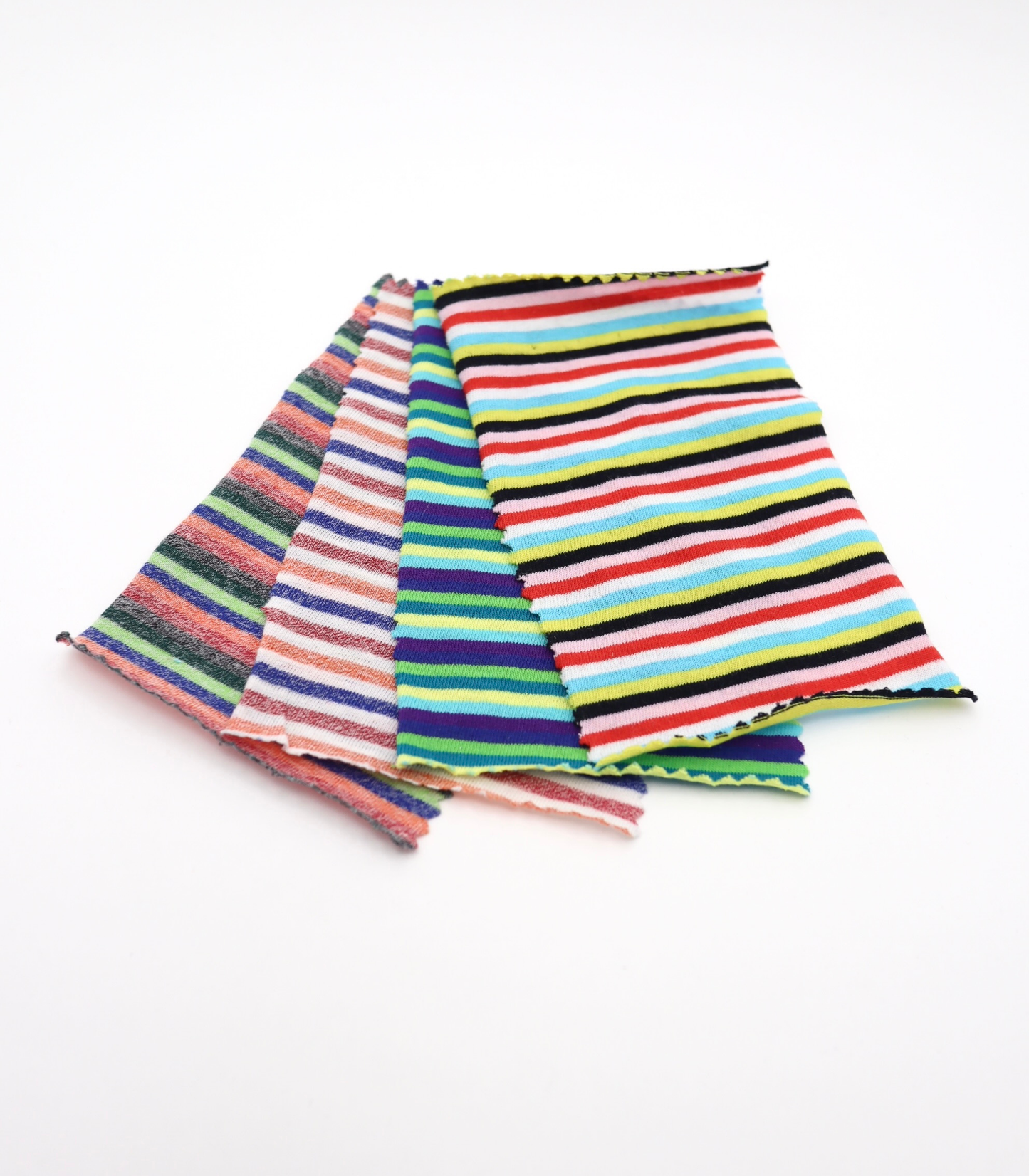 【25SS-449】細ピッチマルチカラーボーダー綿天竺 /0.5yあたり=~890円