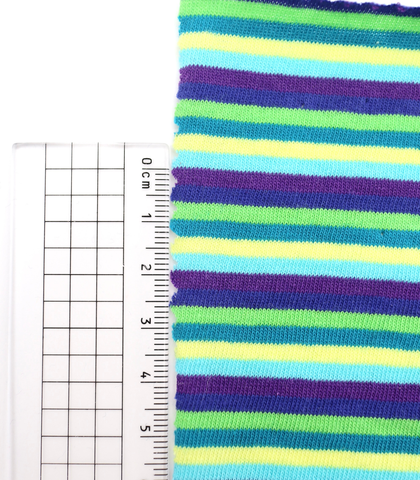 【25SS-449】細ピッチマルチカラーボーダー綿天竺 /0.5yあたり=~890円