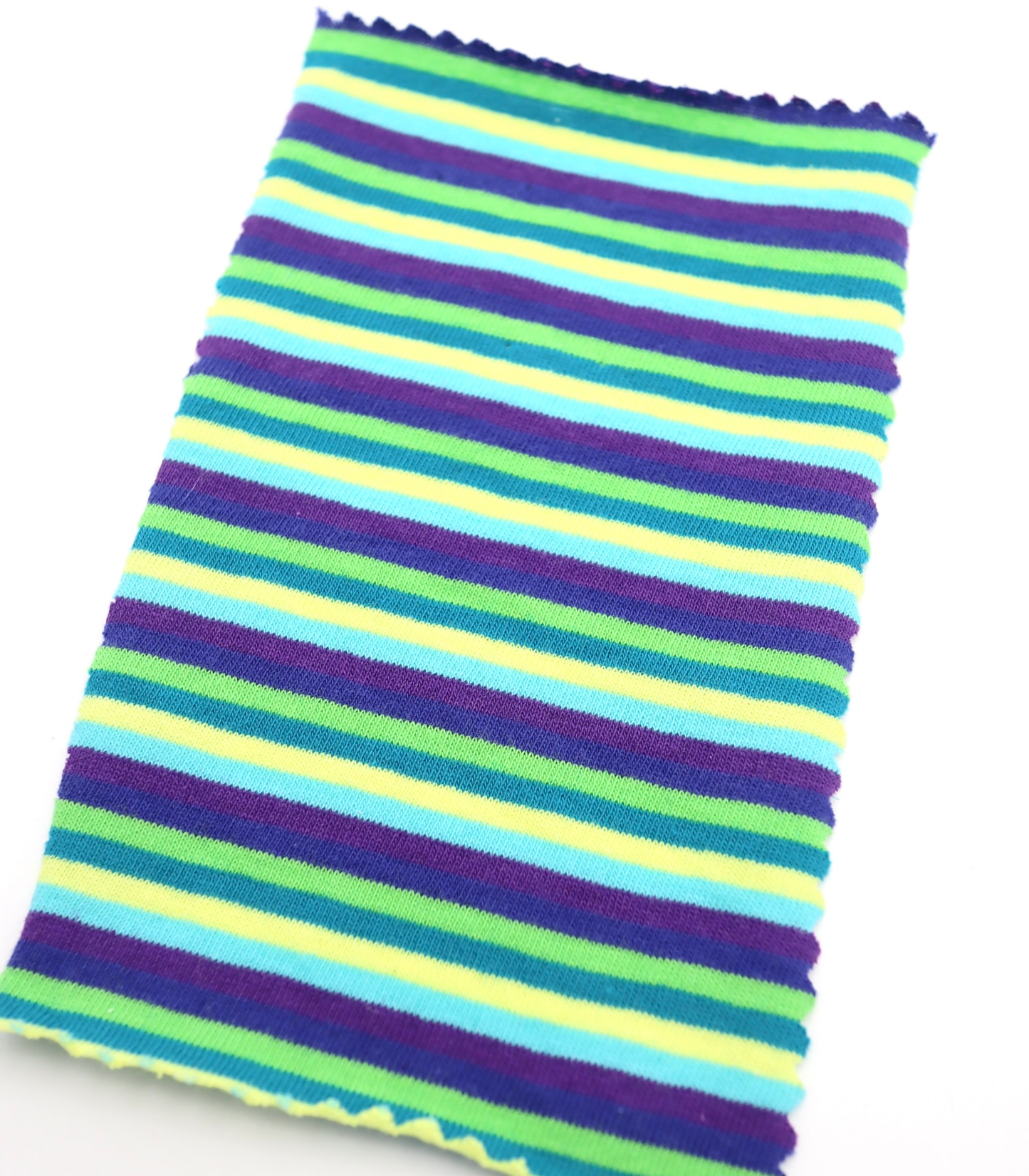 【25SS-449】細ピッチマルチカラーボーダー綿天竺 /0.5yあたり=~890円