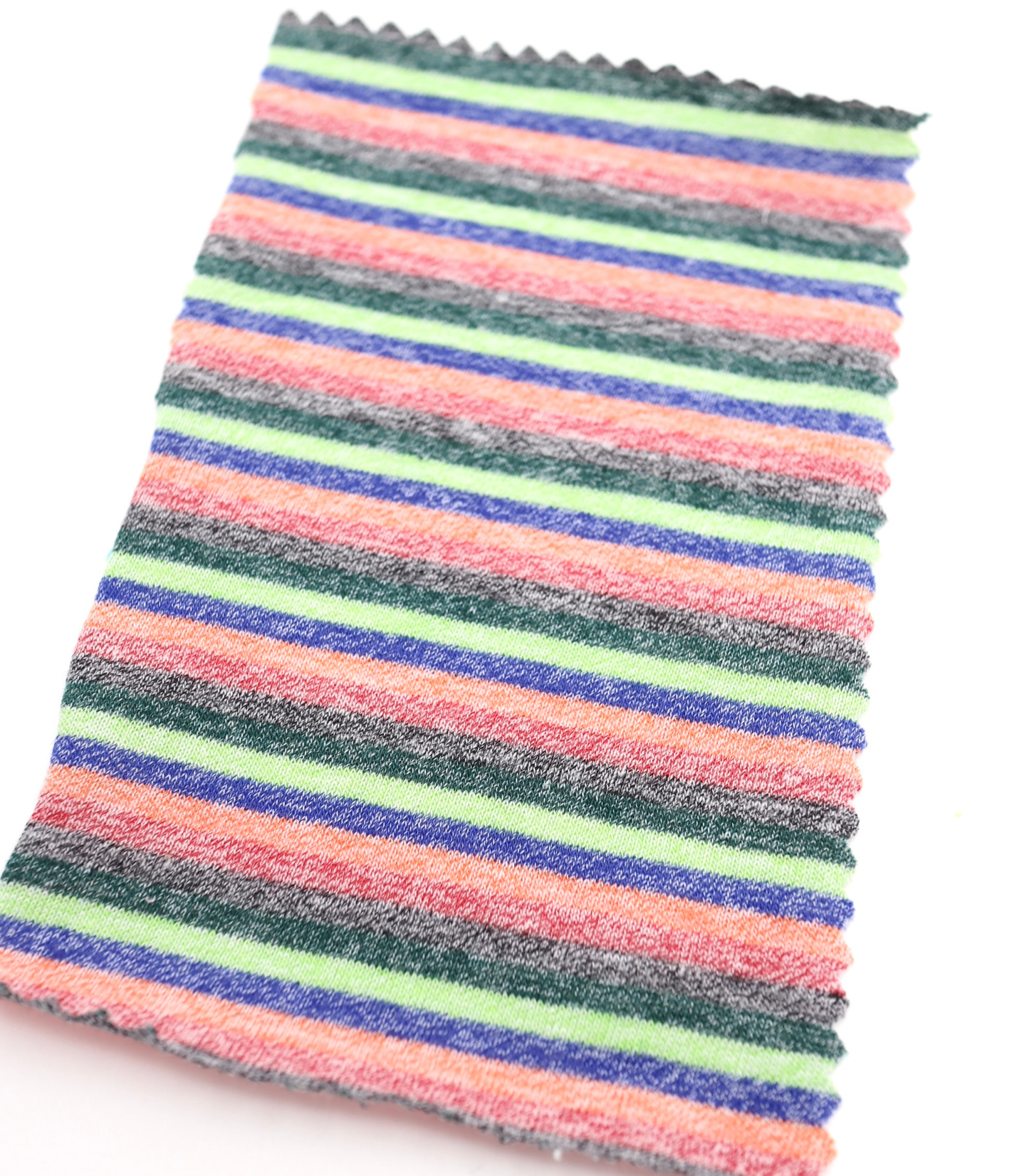 【25SS-449】細ピッチマルチカラーボーダー綿天竺 /0.5yあたり=~890円
