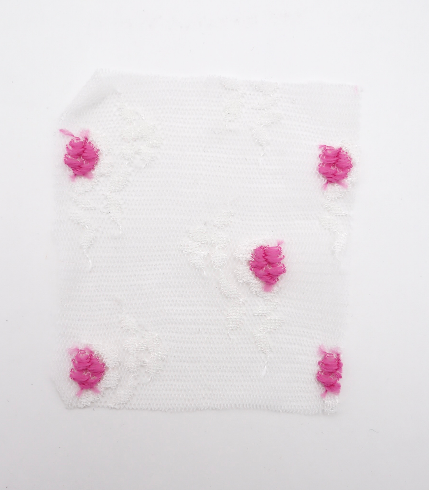 【25SS-450】ぷちふわ小花柄刺繍チュール /0.5yあたり=~745円