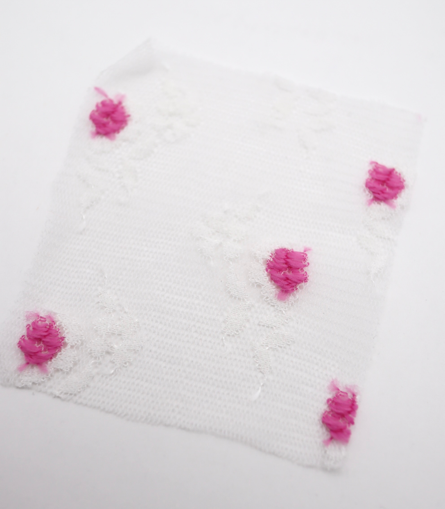 【25SS-450】ぷちふわ小花柄刺繍チュール /0.5yあたり=~745円