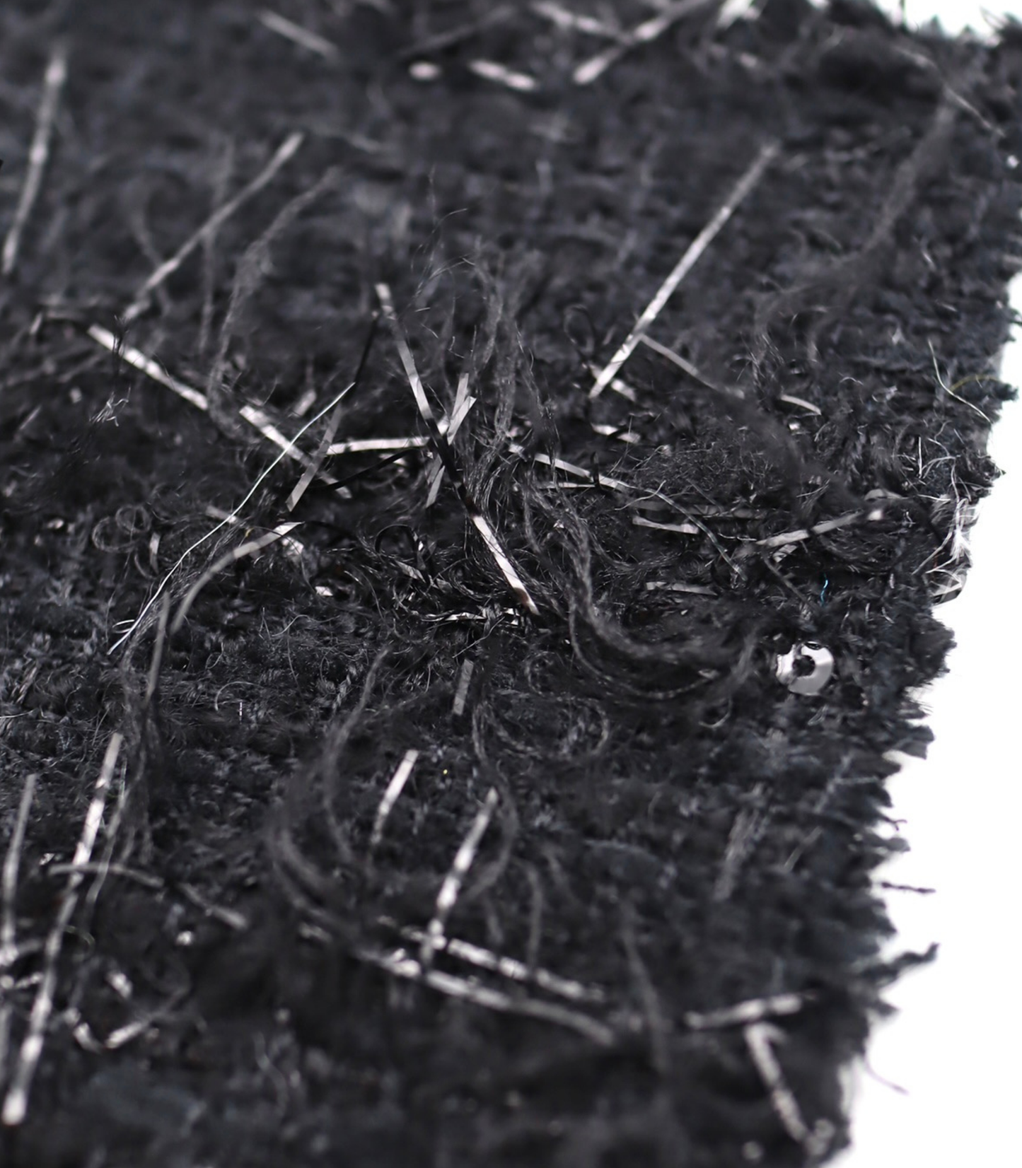 【25SS-158】キラキラフリンジミックスツイード /0.5yあたり = ~1075円