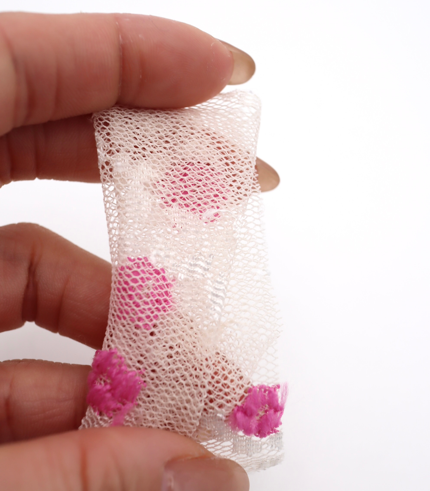 【25SS-450】ぷちふわ小花柄刺繍チュール /0.5yあたり=~745円