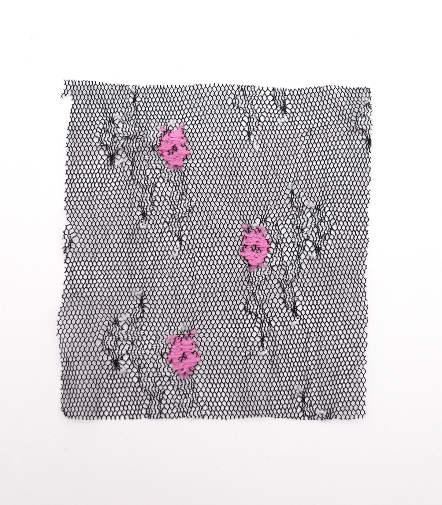 【25SS-450】ぷちふわ小花柄刺繍チュール /0.5yあたり=~745円