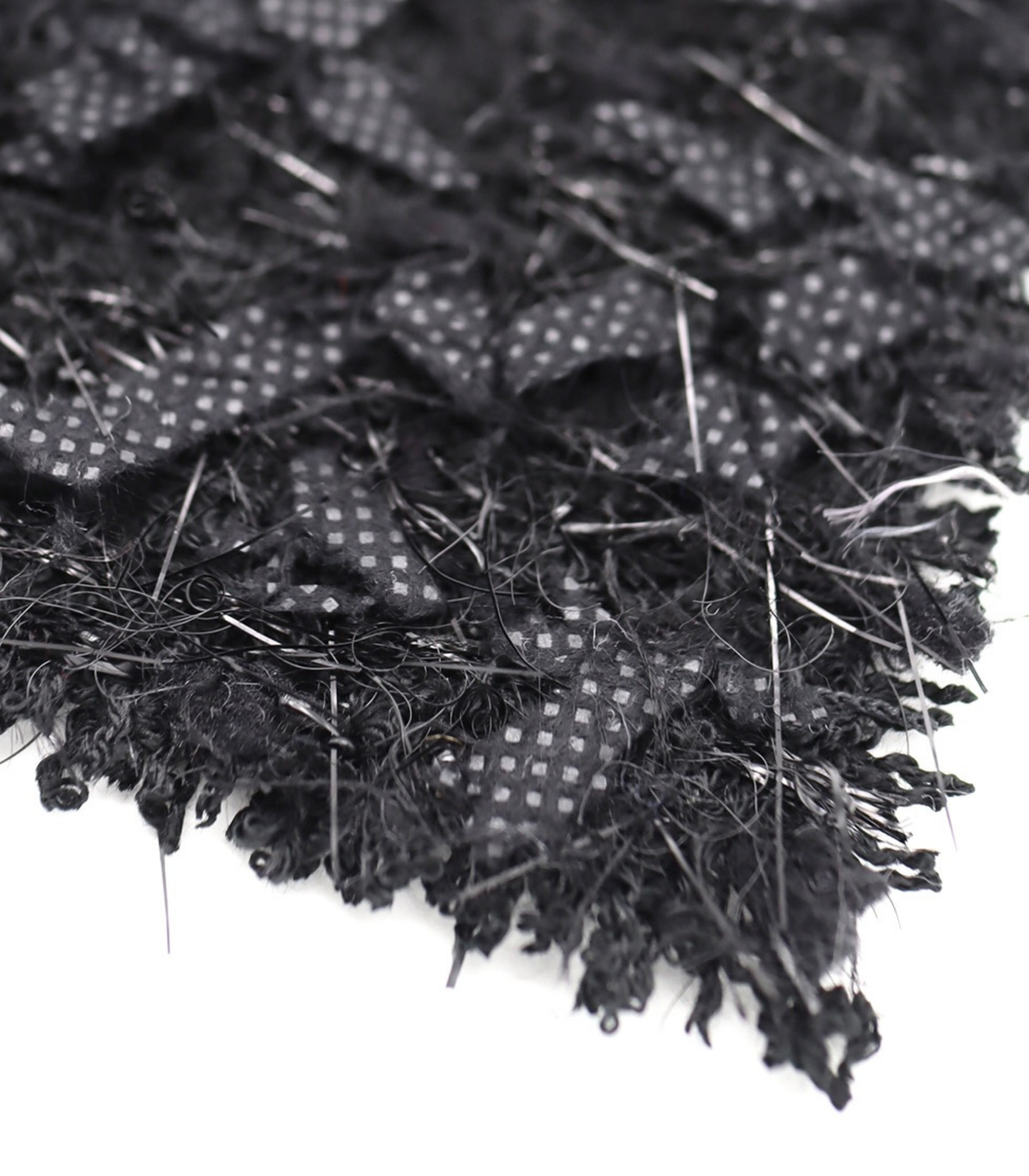 【25SS-151】リボン×キラキラヤーンミックスツイード /0.5yあたり = ~1510円