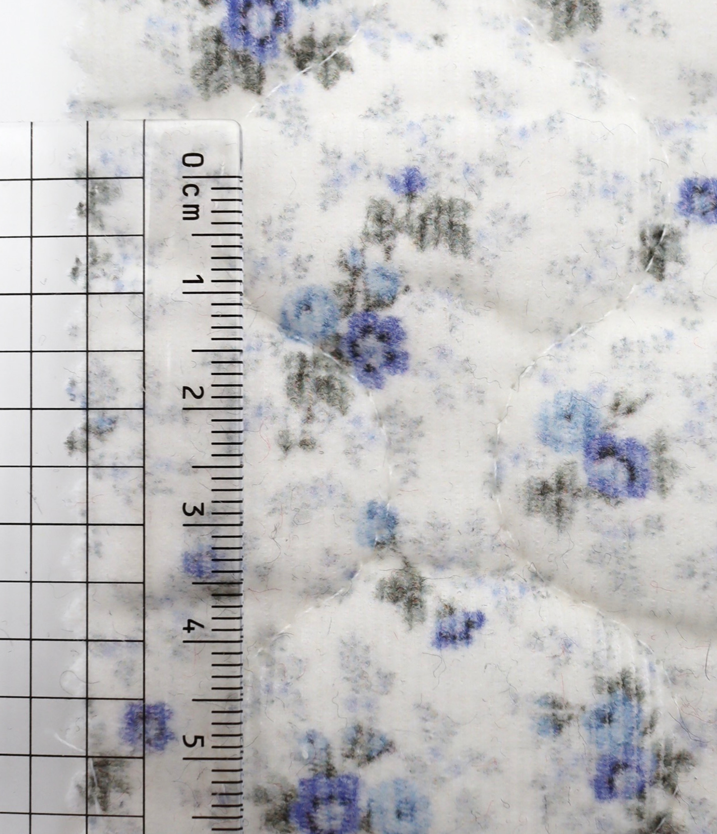 【25SS-100】小花柄プリントキルティングコーデュロイ