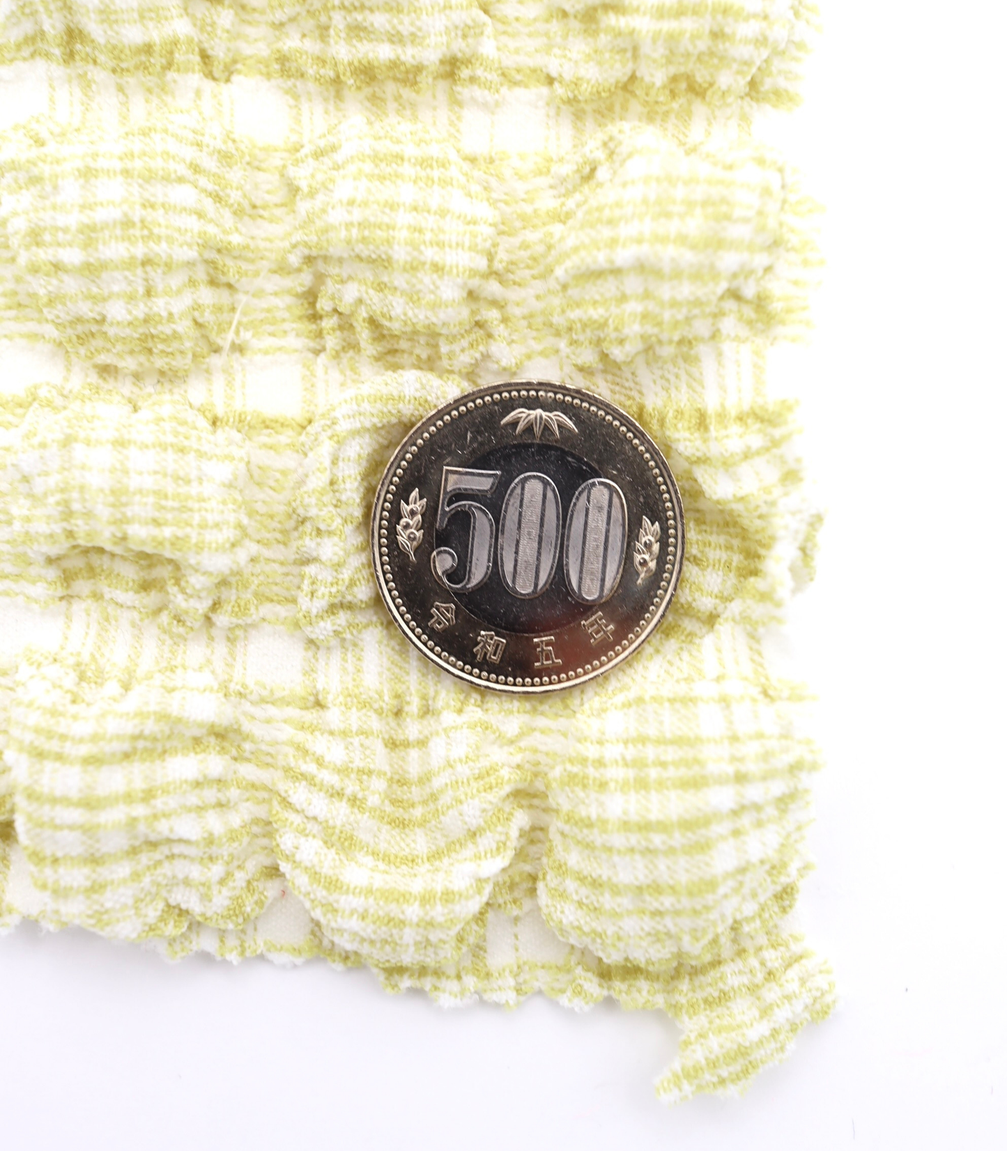 【25SS-317】ぽこぽこ凹凸先染めチェックリップル /0.5yあたり=~ 800円