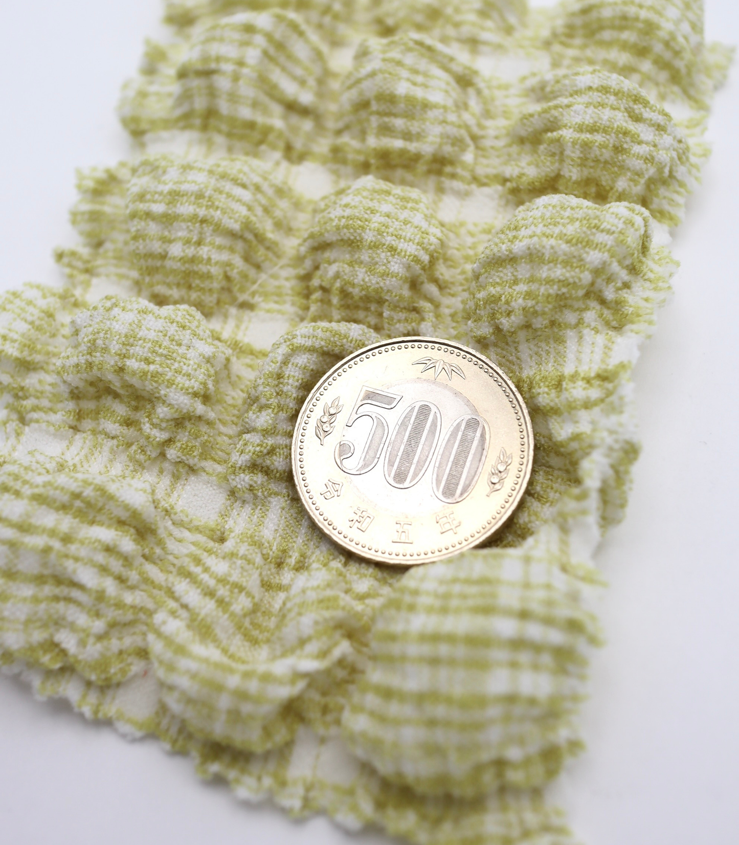 【25SS-317】ぽこぽこ凹凸先染めチェックリップル /0.5yあたり=~ 800円