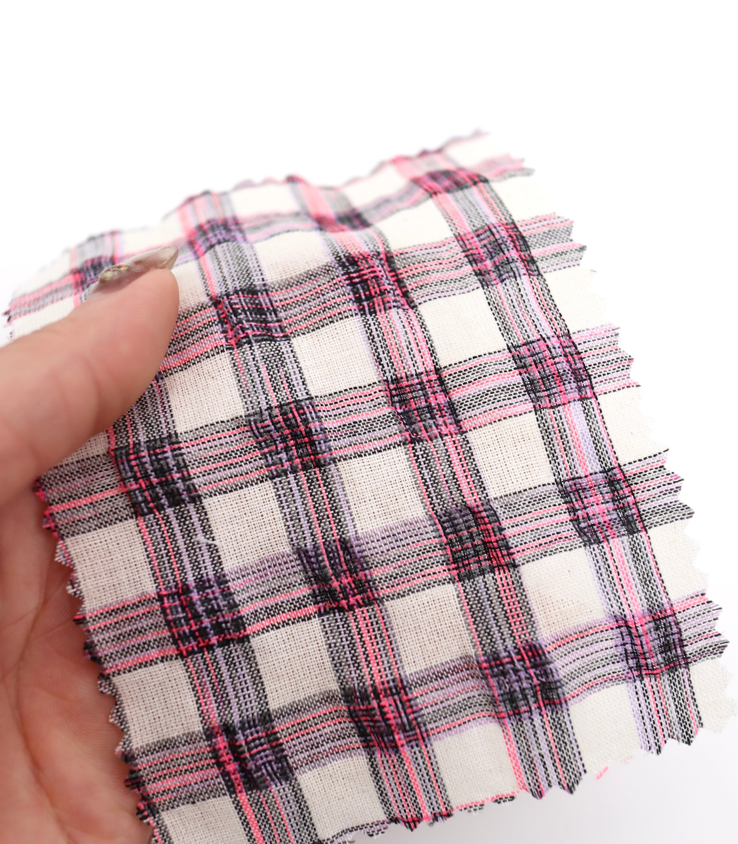 【25SS-327】しぼしぼカラフル先染めチェックサッカー /0.5yあたり=~ 550円