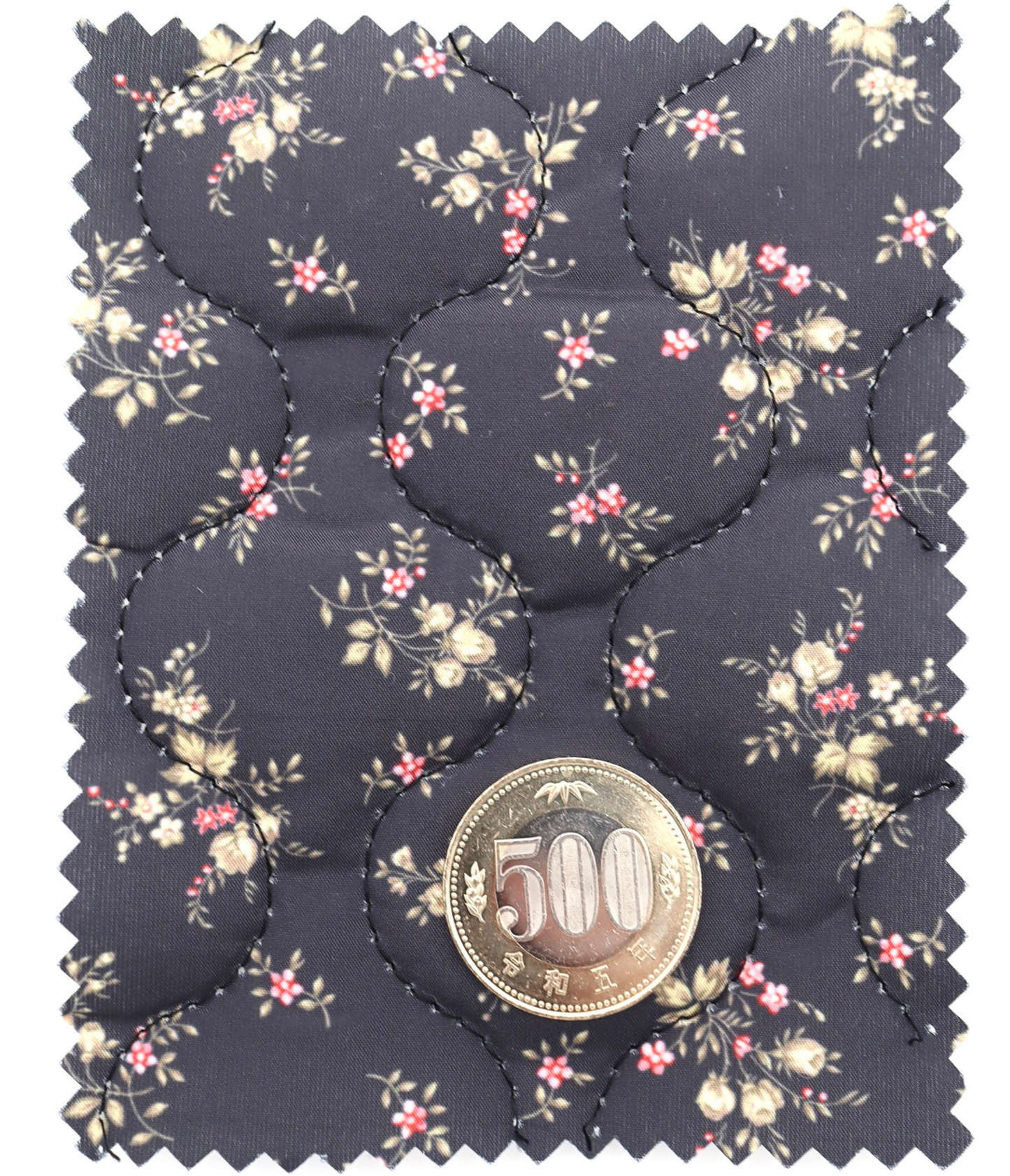 【25SS-101】小花柄プリントキルティングタフタ