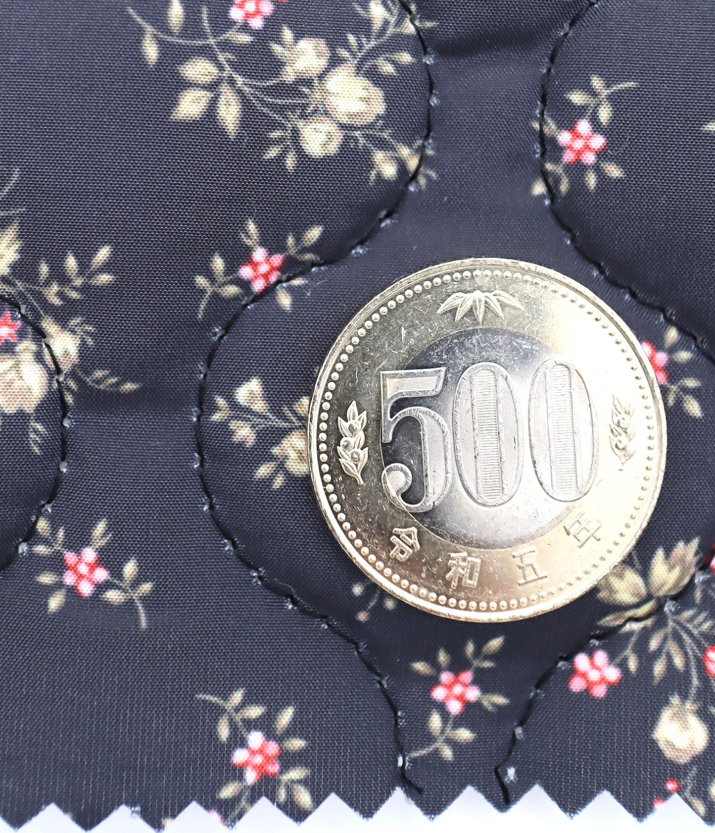 【25SS-101】小花柄プリントキルティングタフタ