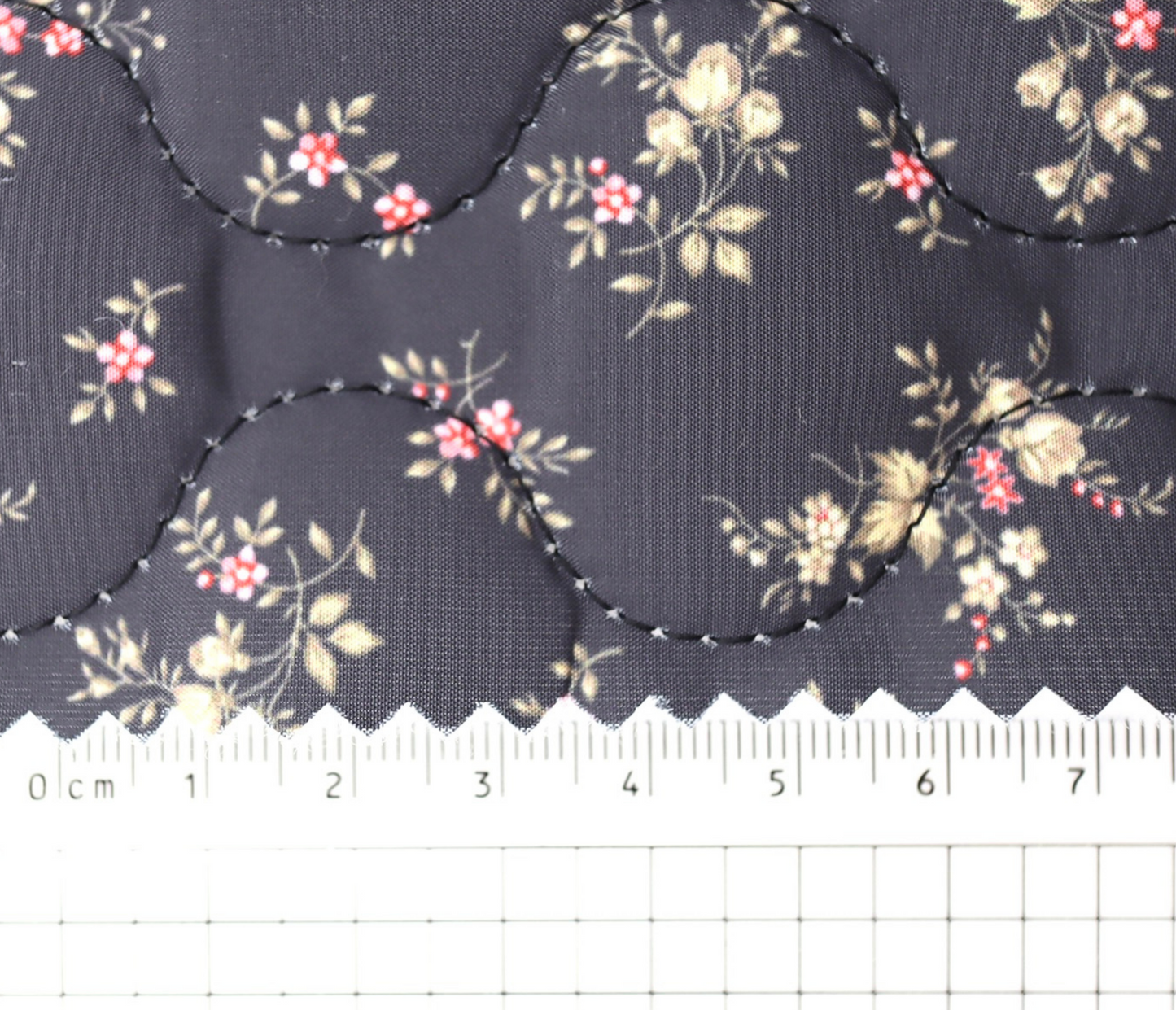 【25SS-101】小花柄プリントキルティングタフタ