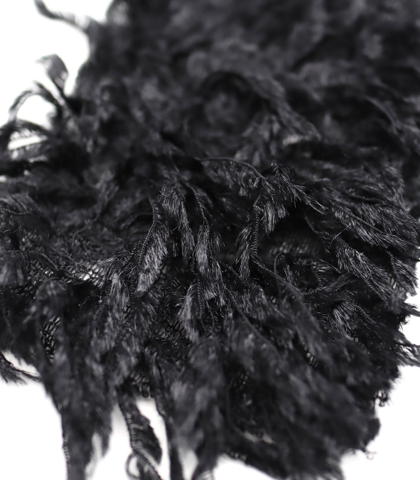 【25SS-137】シャギーテープフリンジニット /0.5yあたり = ~1040円