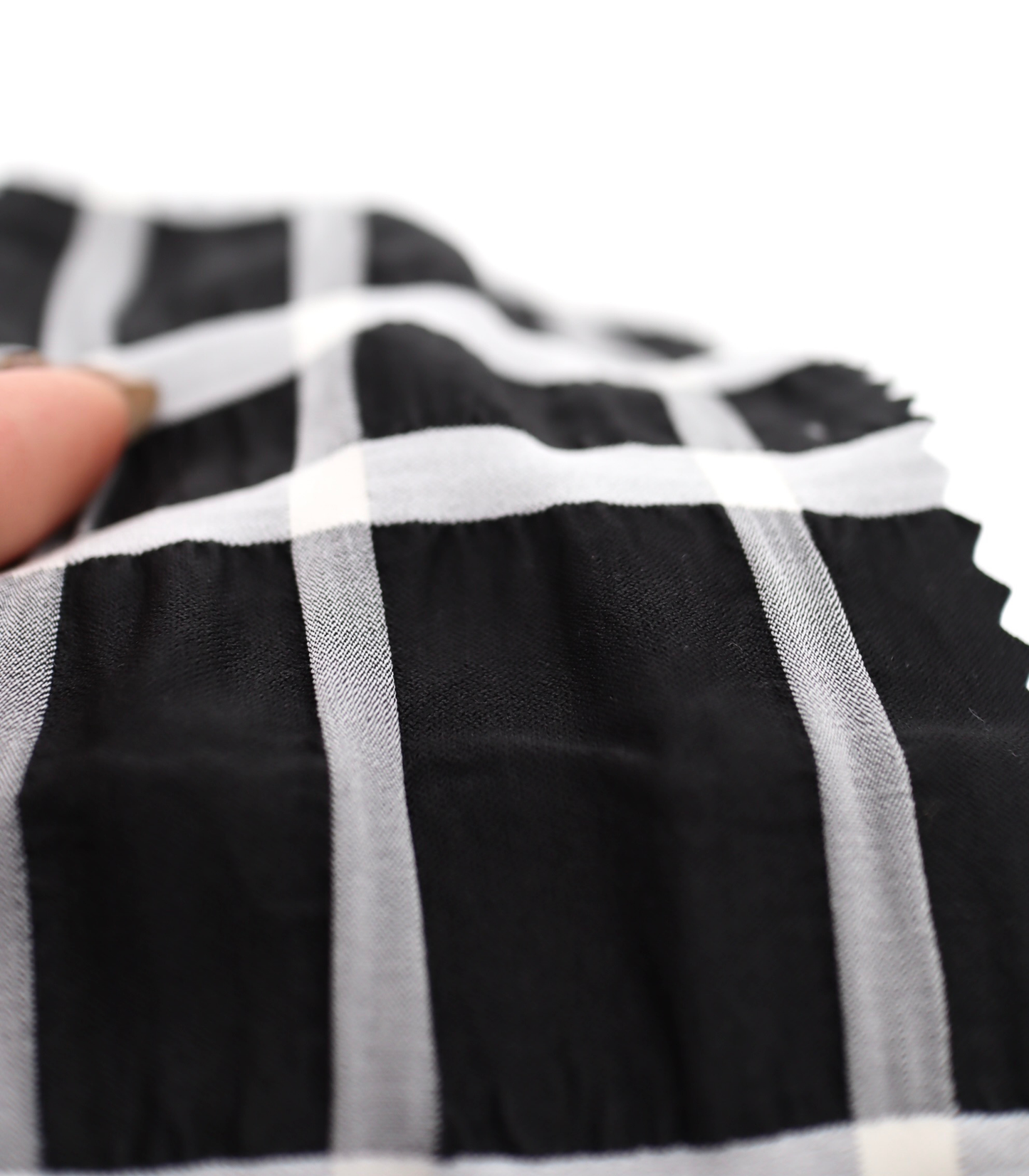 【25SS-313】ぼこぼこエンボス先染めチェックサッカー /0.5yあたり=~ 755円