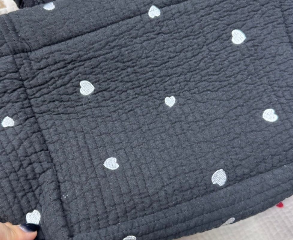 【25SS-004】ハート刺繍7㎜幅ステッチヌビ /0.5yあたり=~1700円