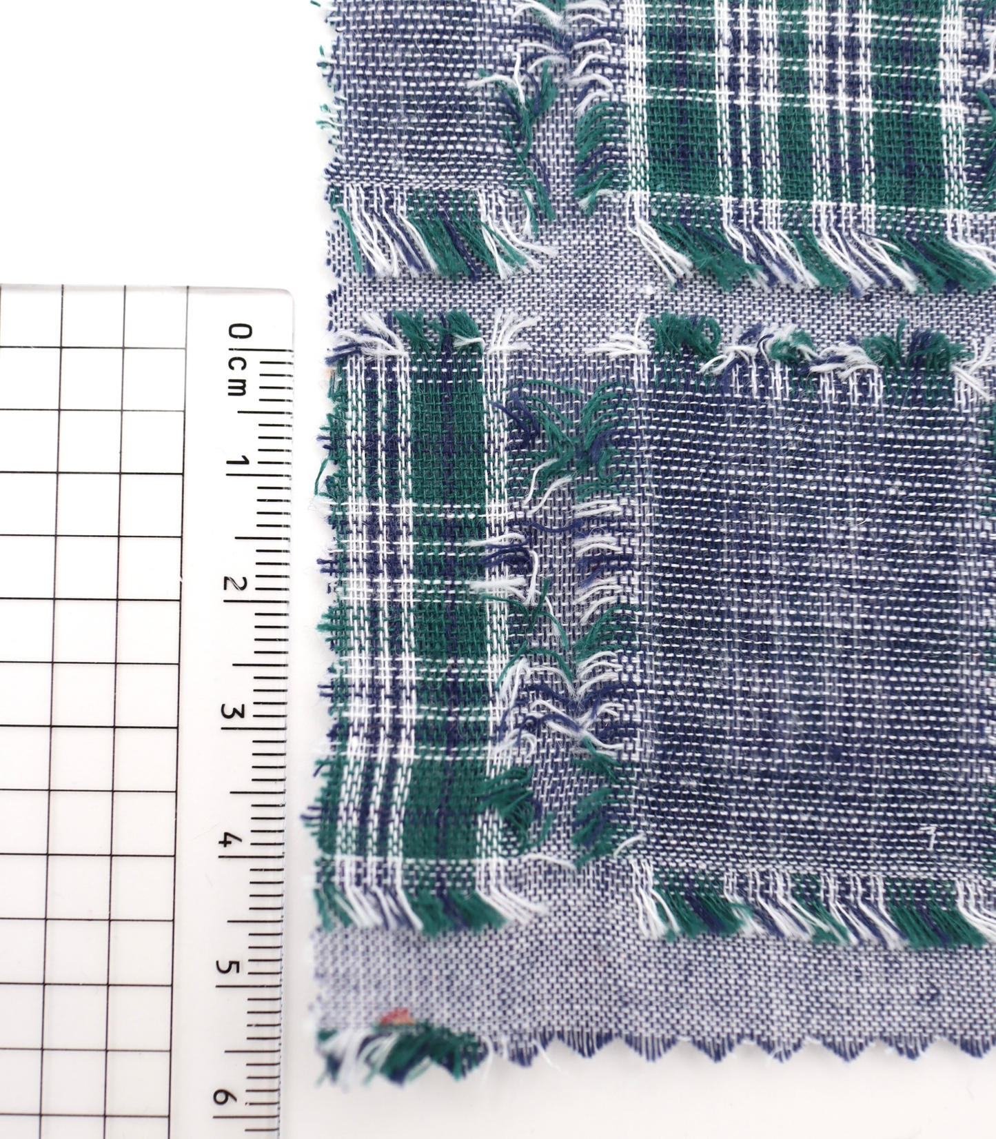 【25SS-314】フリンジジャガードチェック /0.5yあたり=~ 755円