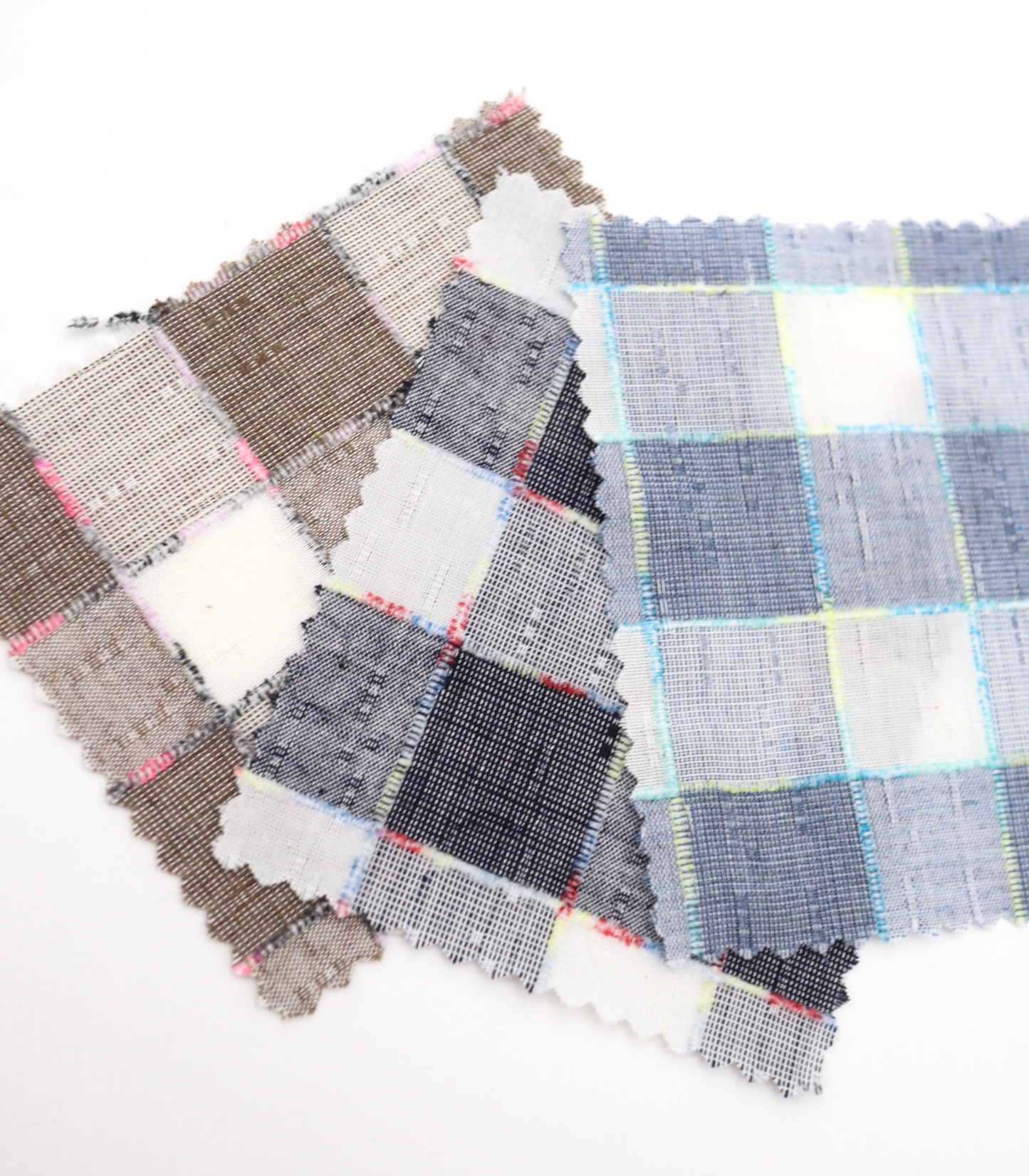 【25SS-312】カラフルスラブギンガムチェック /0.5yあたり=~580円