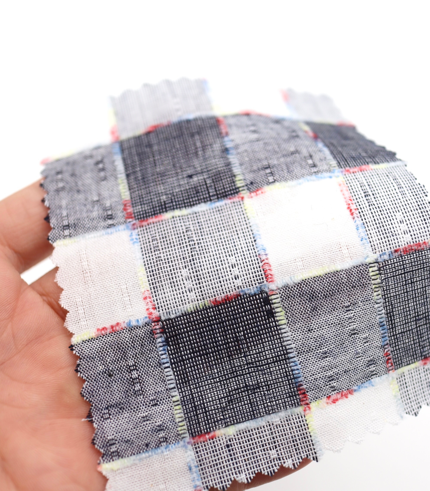 【25SS-312】カラフルスラブギンガムチェック /0.5yあたり=~580円