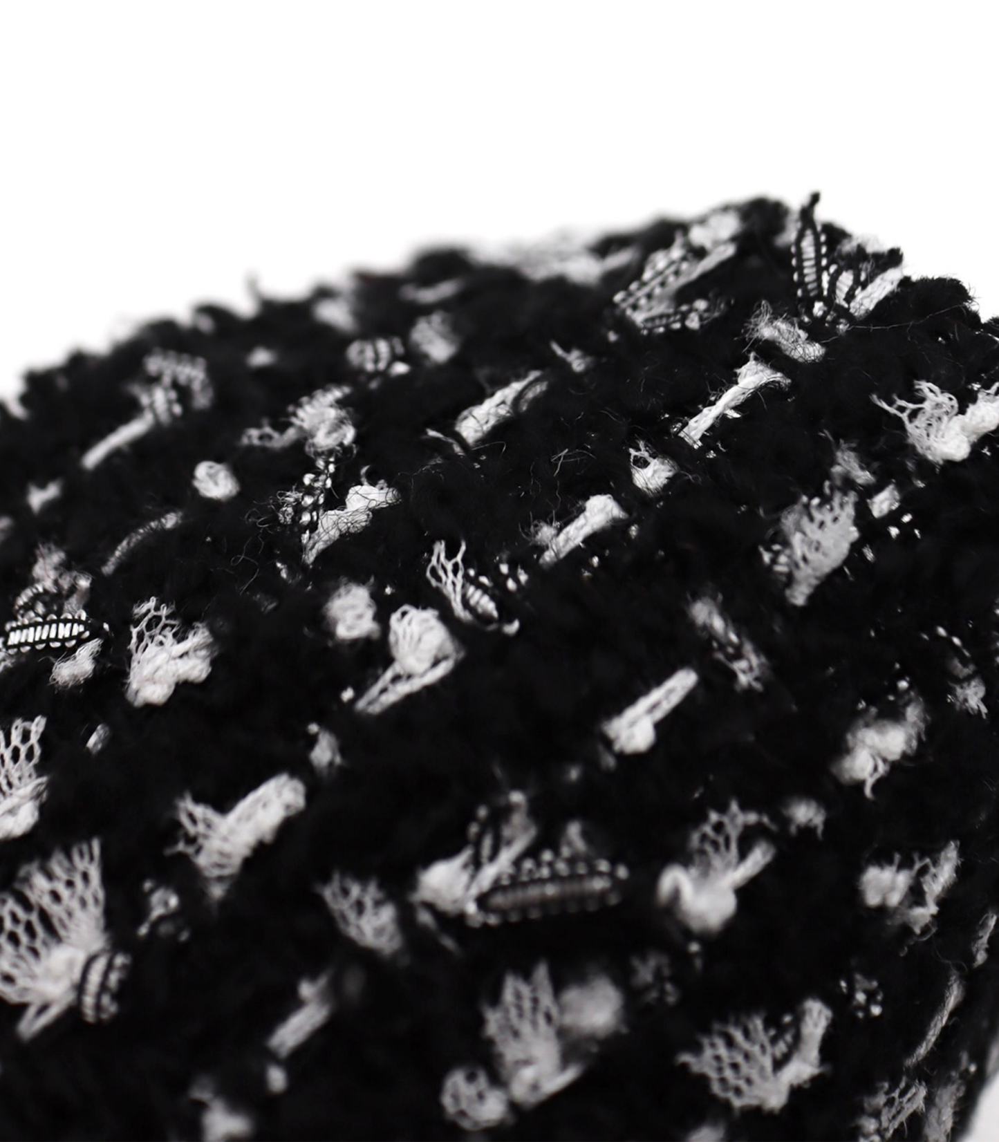 【25SS-142】チュールフリンジヤーンミックスツイード /0.5yあたり = ~ 1290円