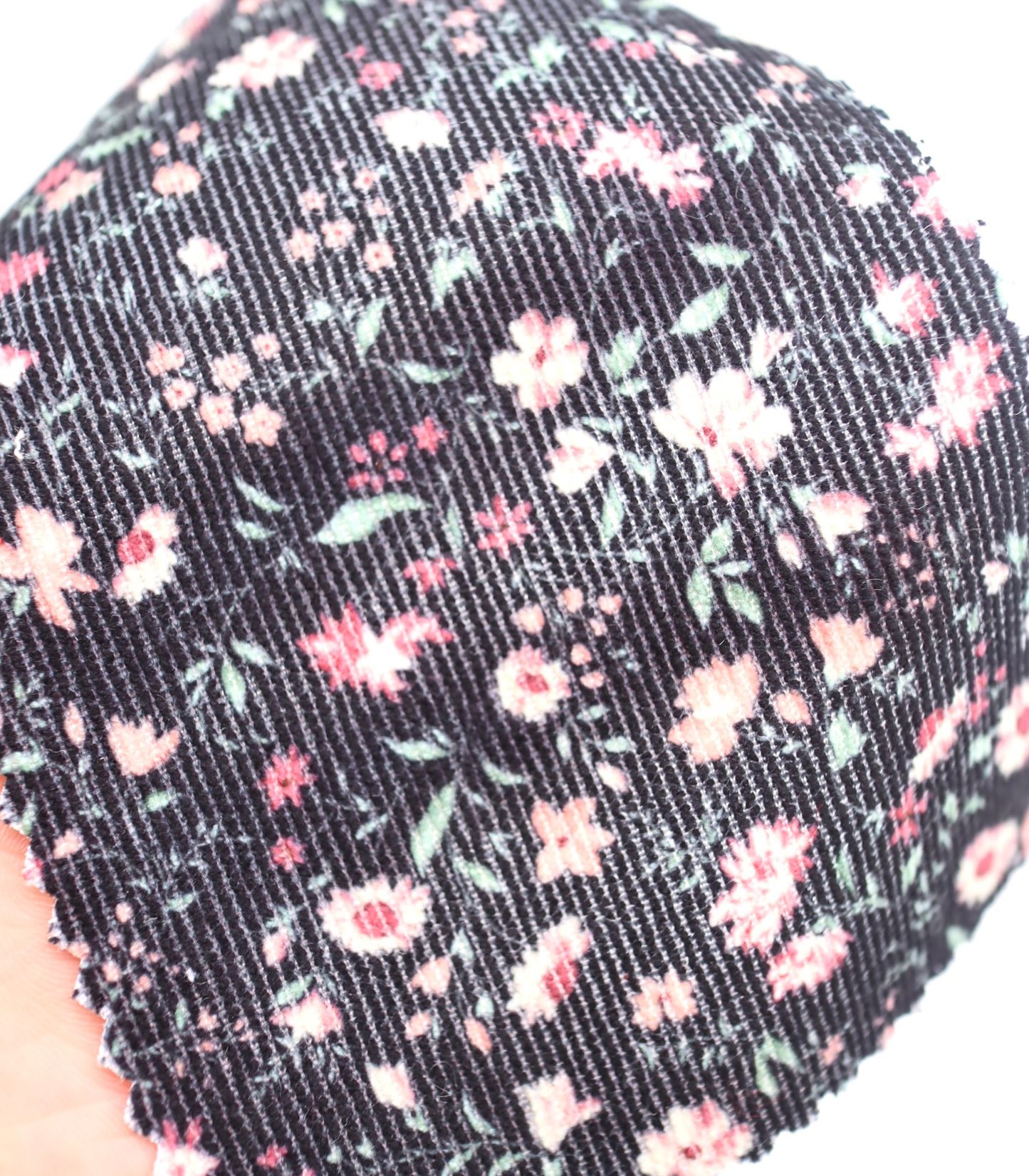 【25SS-126】小花柄プリントコーデュロイ /0.5yあたり=~980円