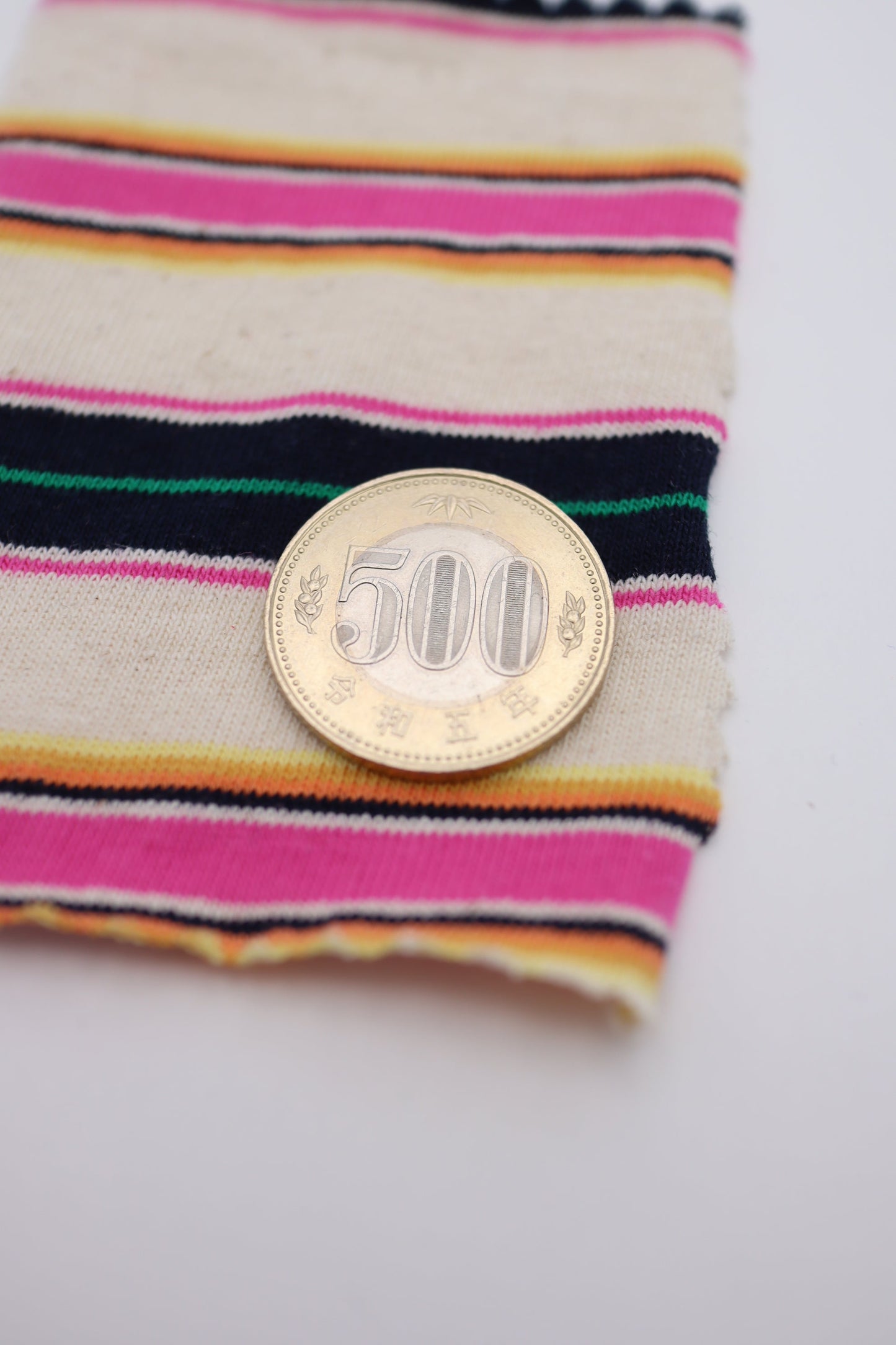 【25SS-476】ヴィンテージ風カラフルボーダー天竺ニット /0.5yあたり=~780円