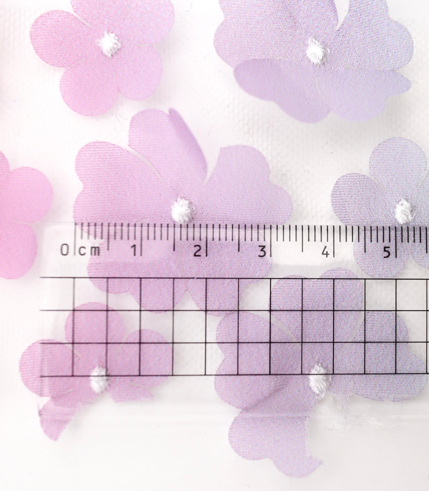 【25SS-391】グラデーション立体フラワー刺繍チュール /0.5yあたり=~1400円