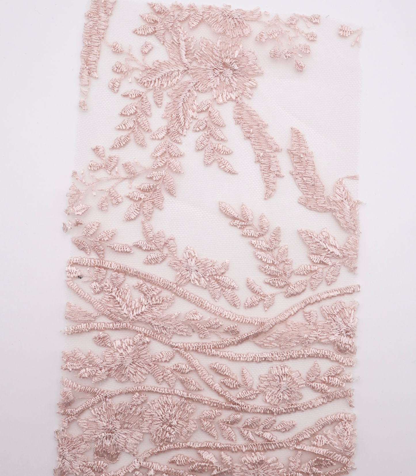 【25SS-390】スカラップチュール刺繍レース /0.5yあたり=~1700円